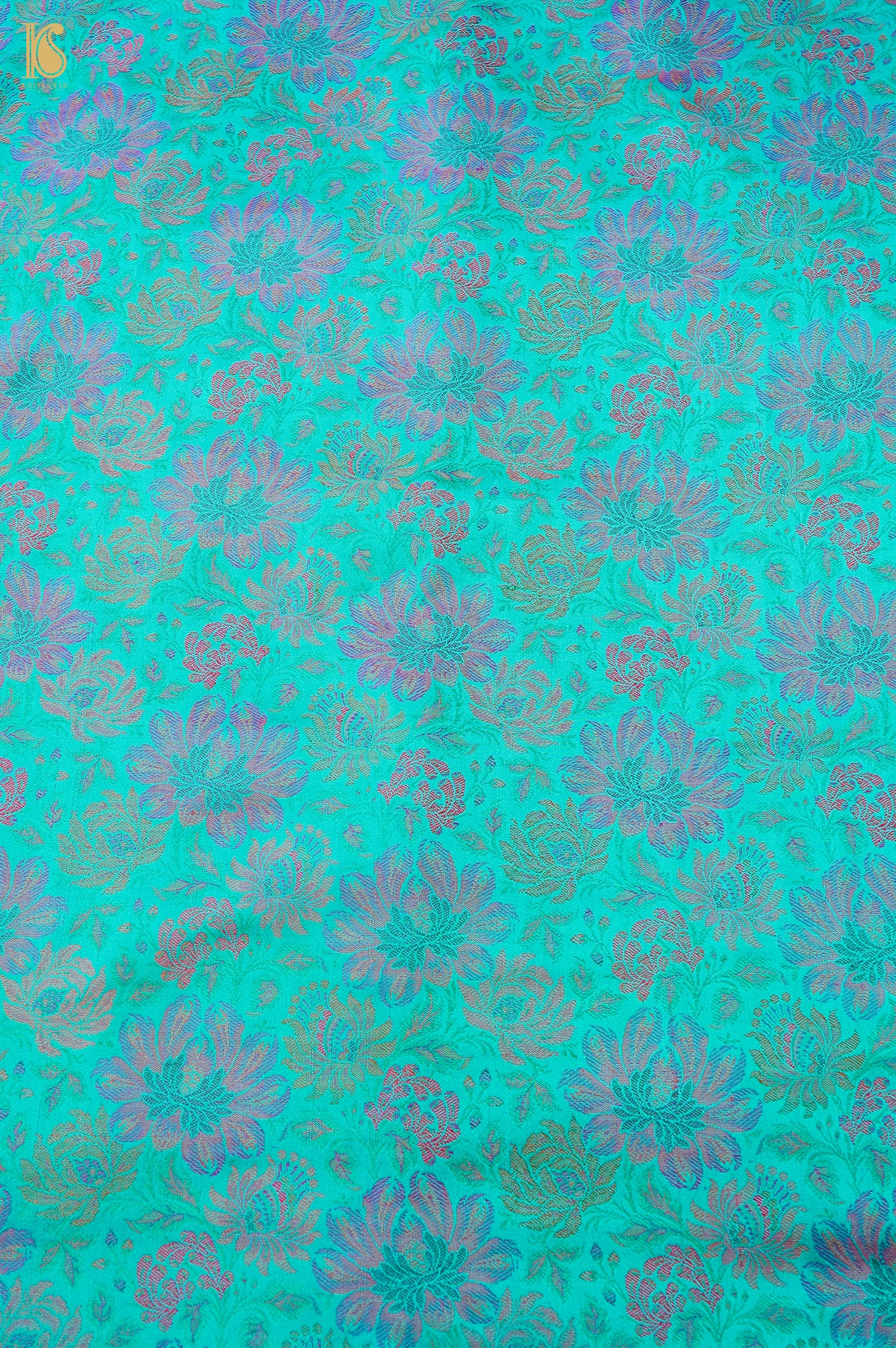Handloom Banarasi Marigold Tanchoi Silk Fabric