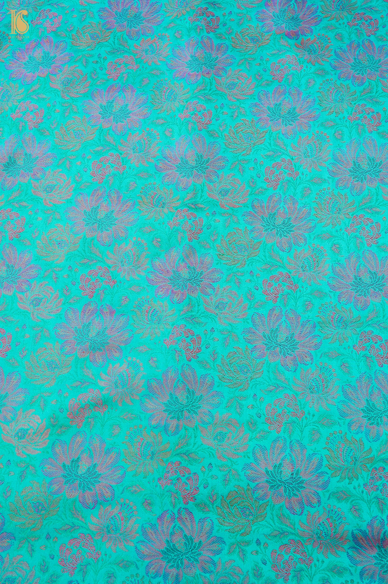 Handloom Banarasi Marigold Tanchoi Silk Fabric