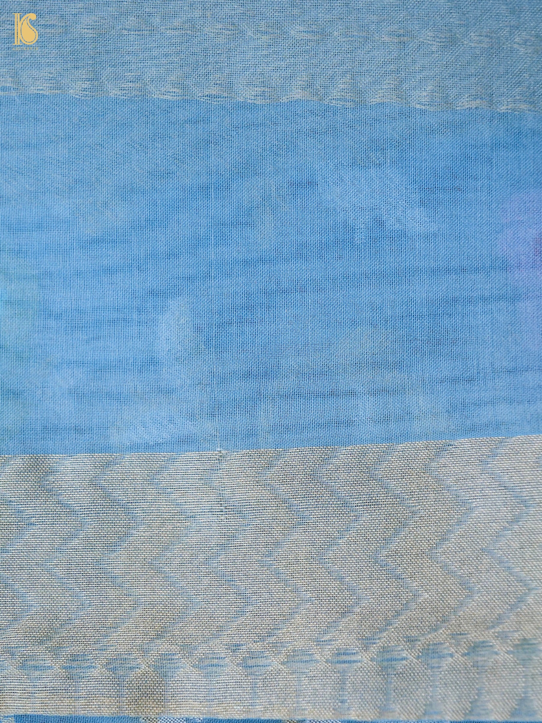 Handloom Banarasi Pure Kora Ektara Kadwa Meenakari Saree