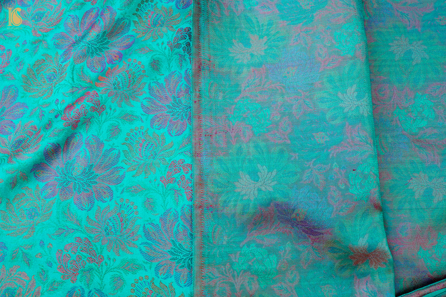 Handloom Banarasi Marigold Tanchoi Silk Fabric