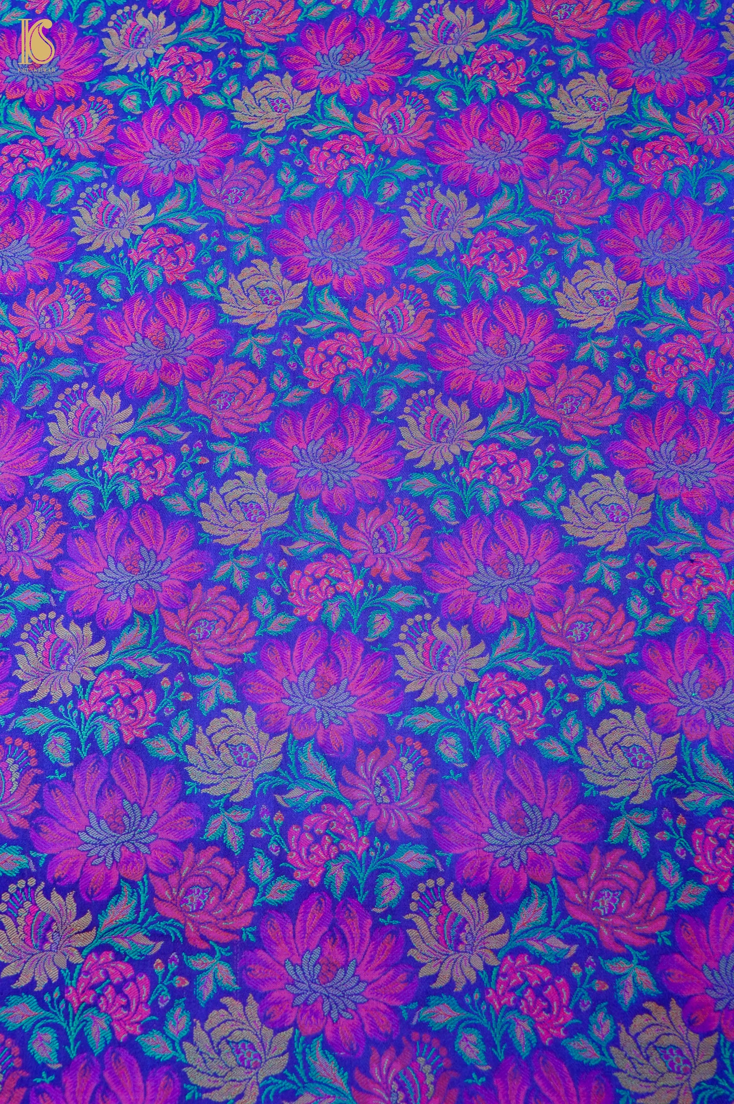 Handloom Banarasi Marigold Tanchoi Silk Fabric