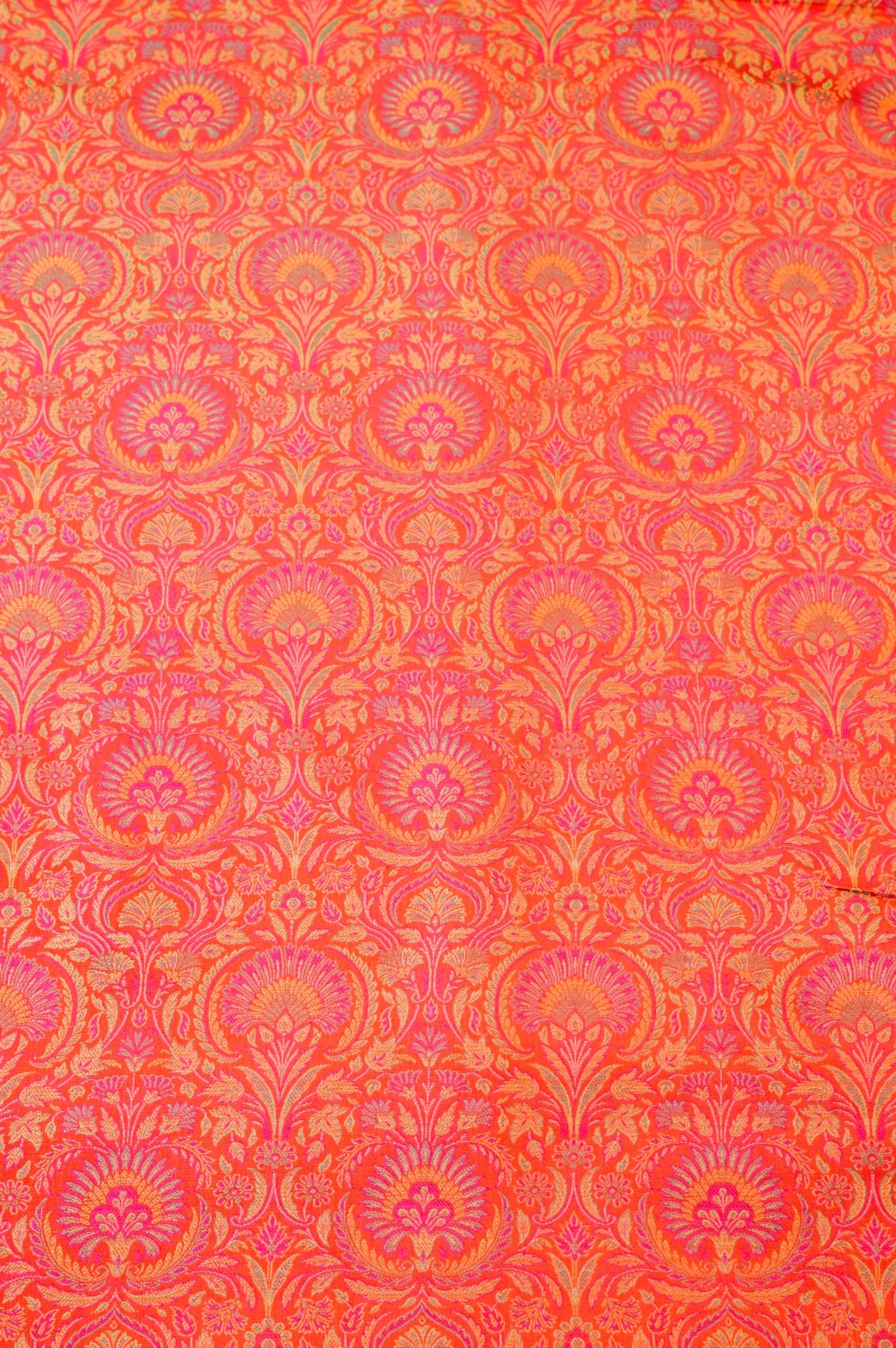Handloom Banarasi Neelkanthi Tanchoi Silk Fabric