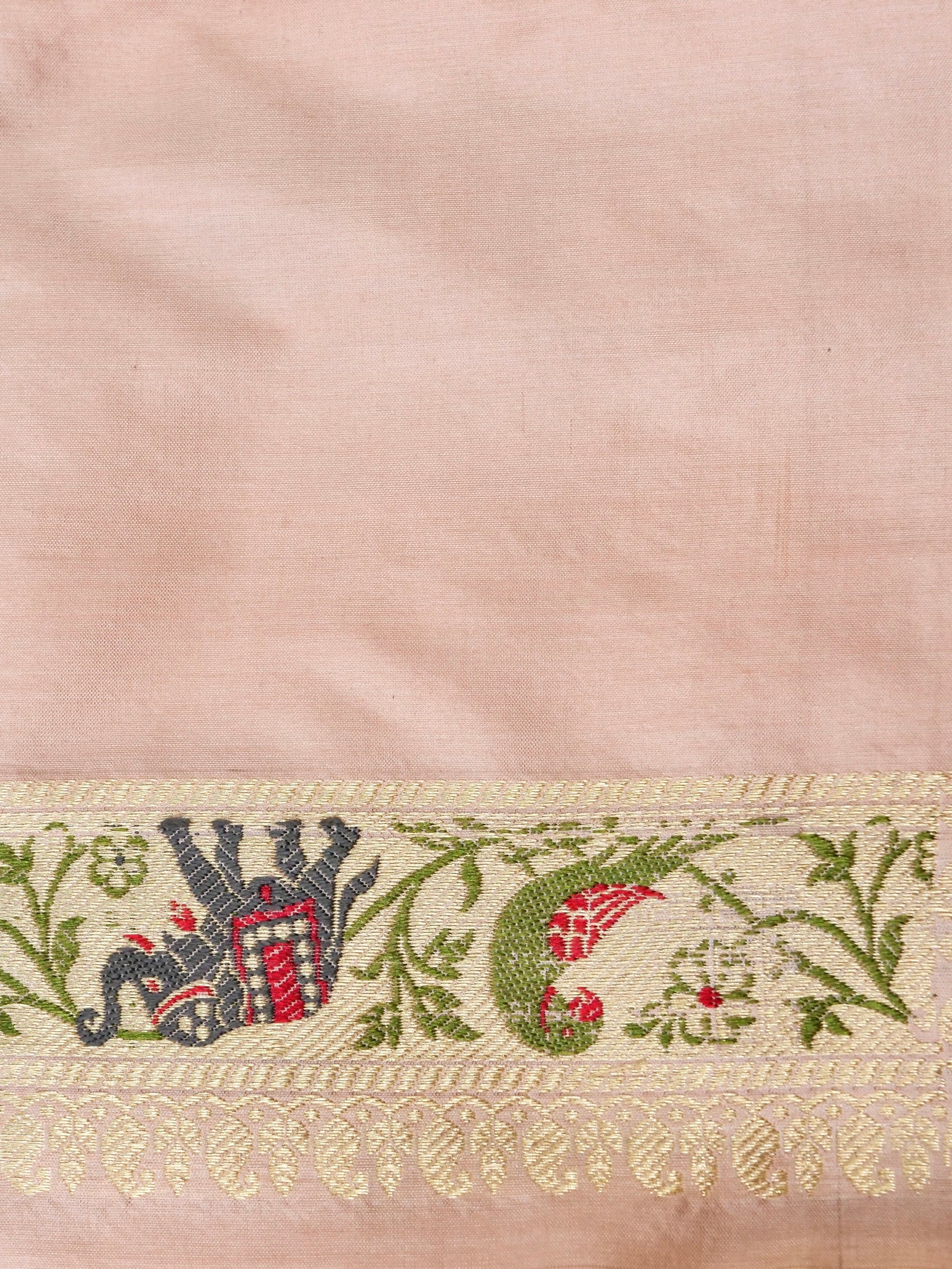 Handloom Banarasi Katan Shikargah Saree