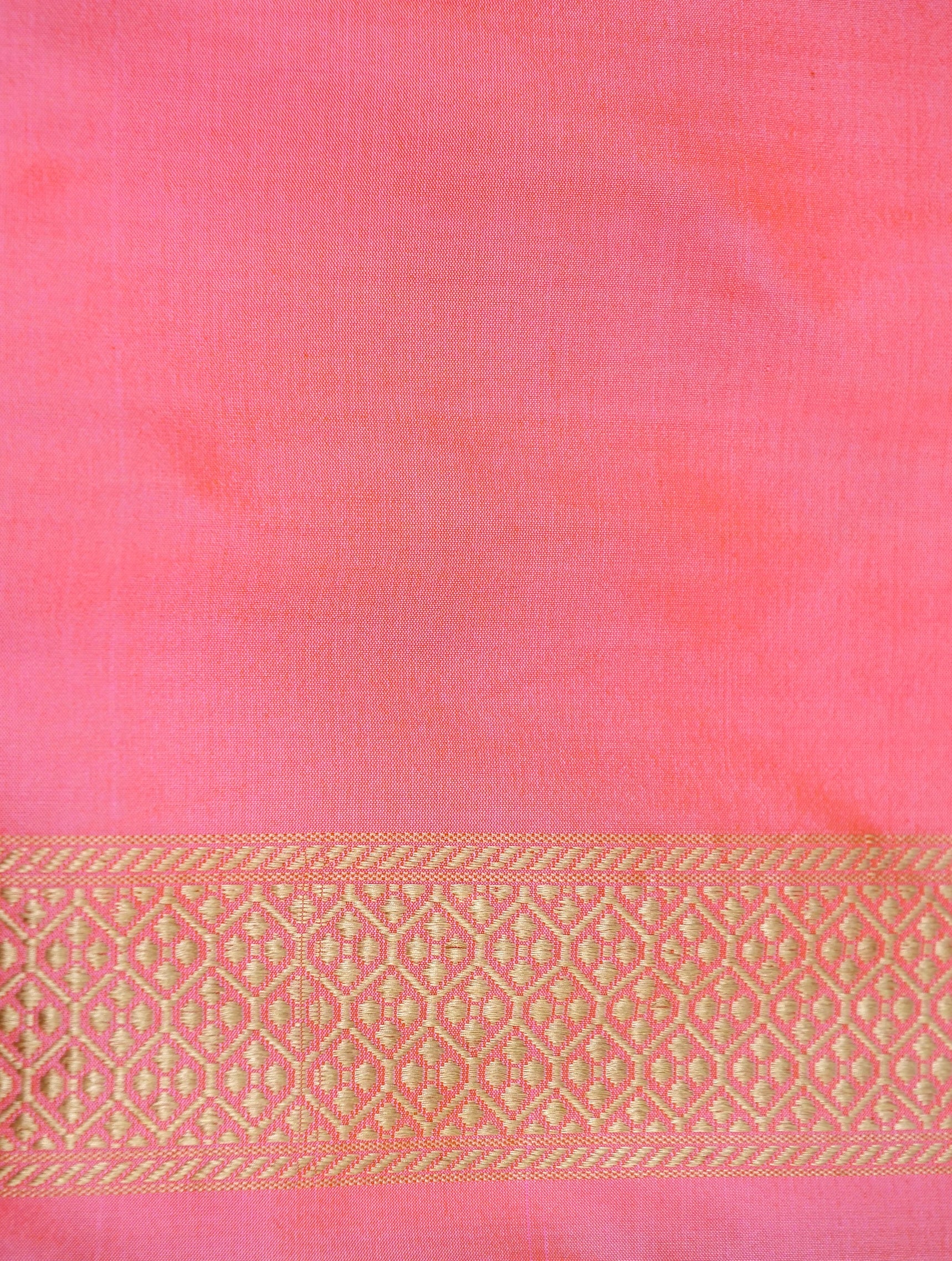 Banarasi Katan Silk Kadwa Handloom Saree | Baby Pink - Khinkhwab