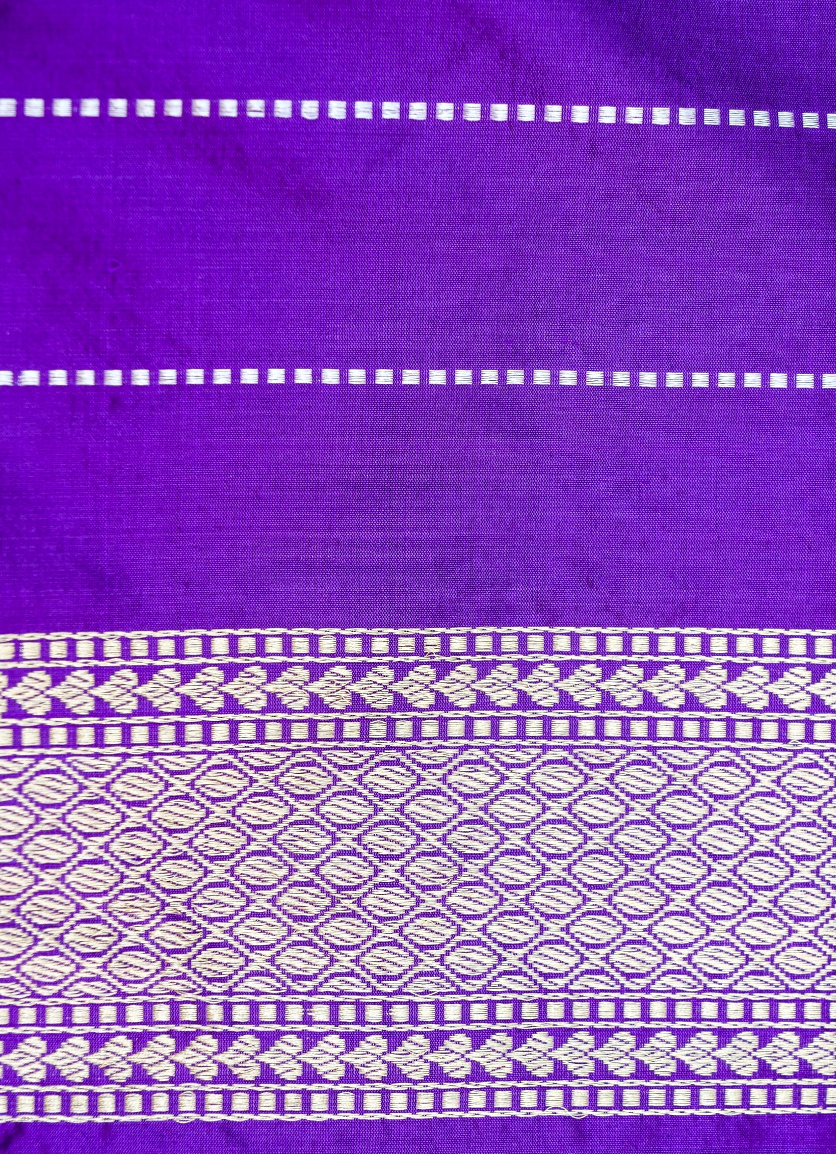 Banarasi Katan Silk Kadwa Meenakari Handloom Saree | Purple - Khinkhwab