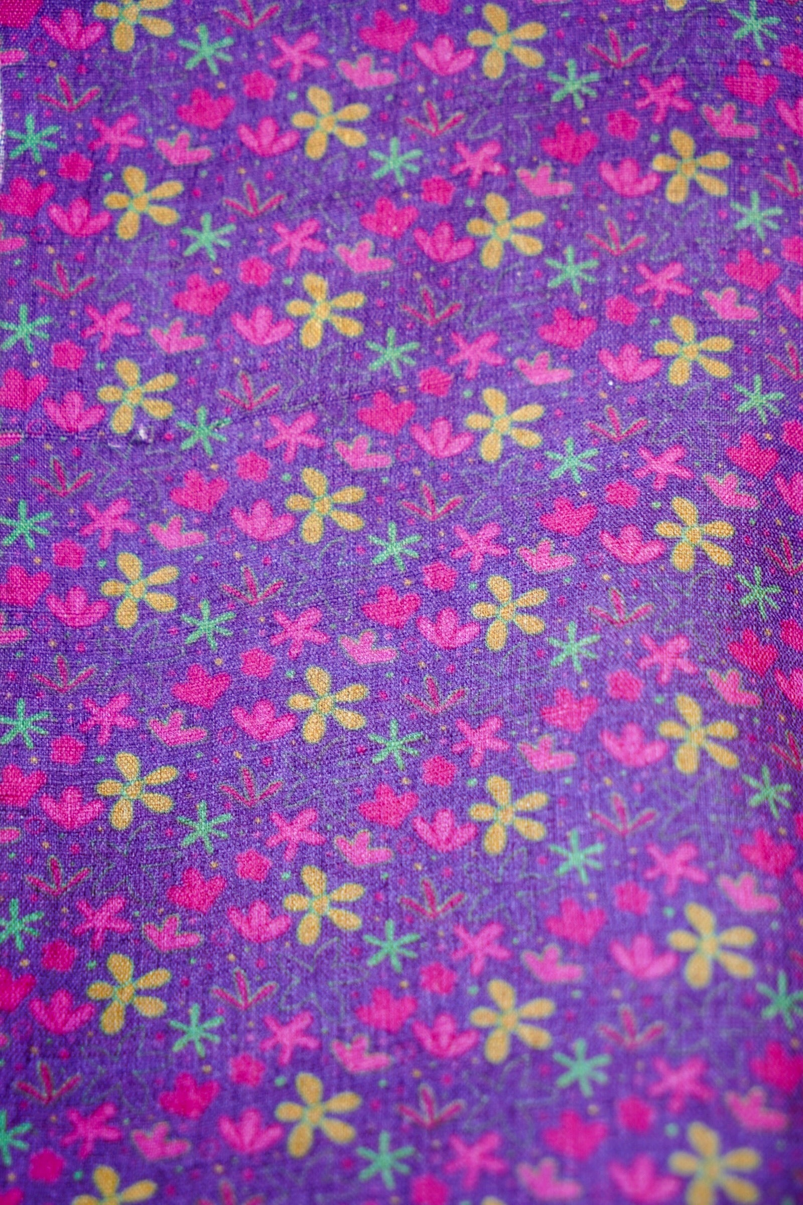 Iris Purple & Pink Titli Print Tussar Saree - Khinkhwab