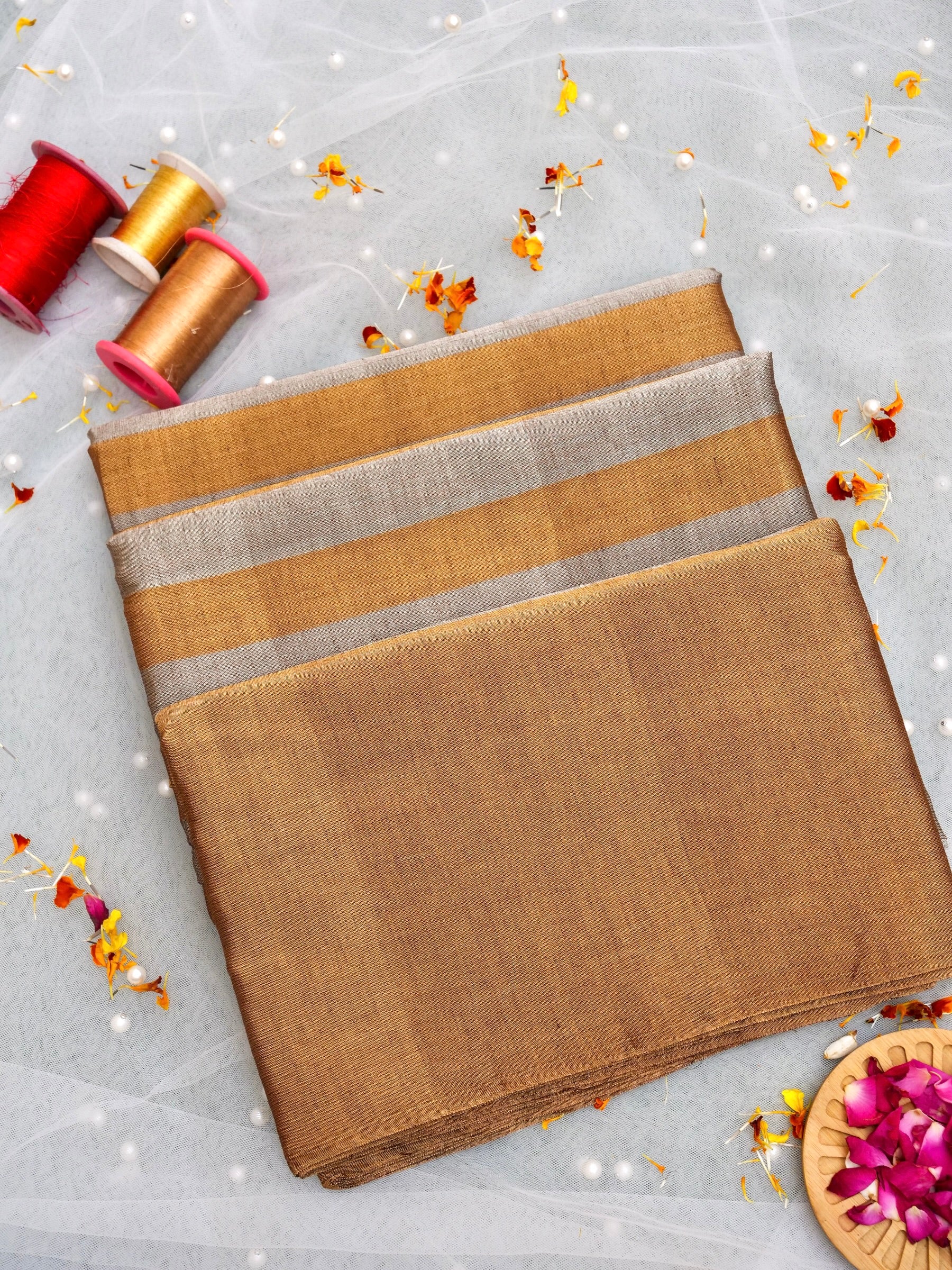 Chanderi Tissue Silk Handwoven Saree - Khinkhwab