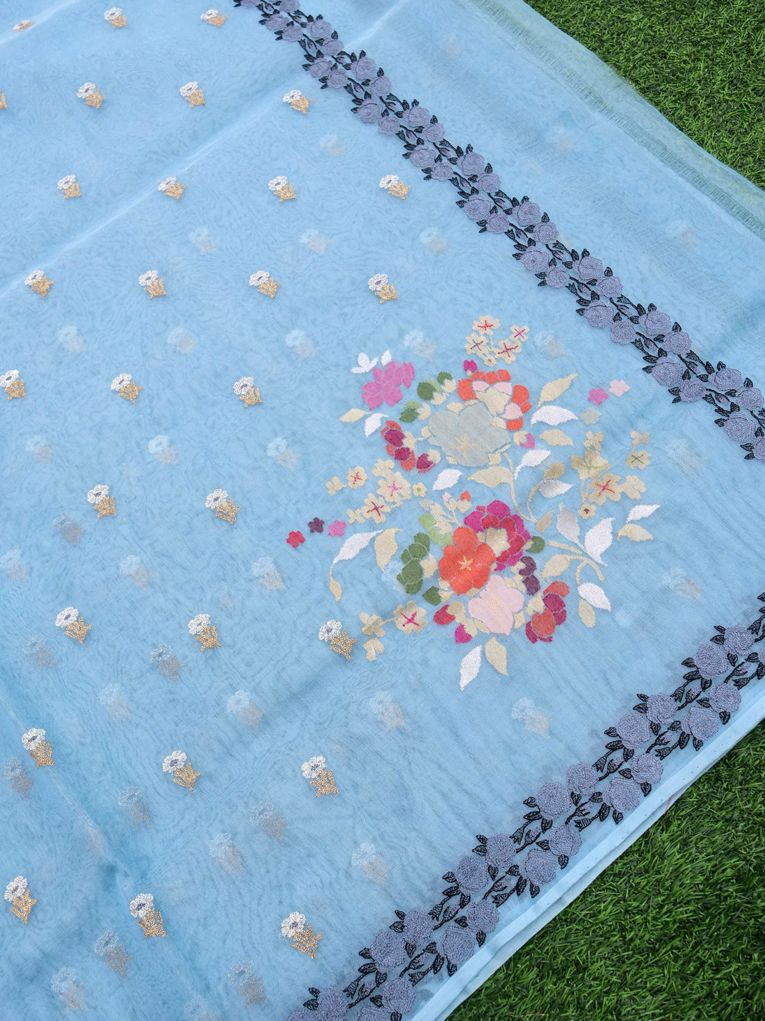 Handloom Banarasi Kora Silk Kadwa Meenakari Saree - Khinkhwab