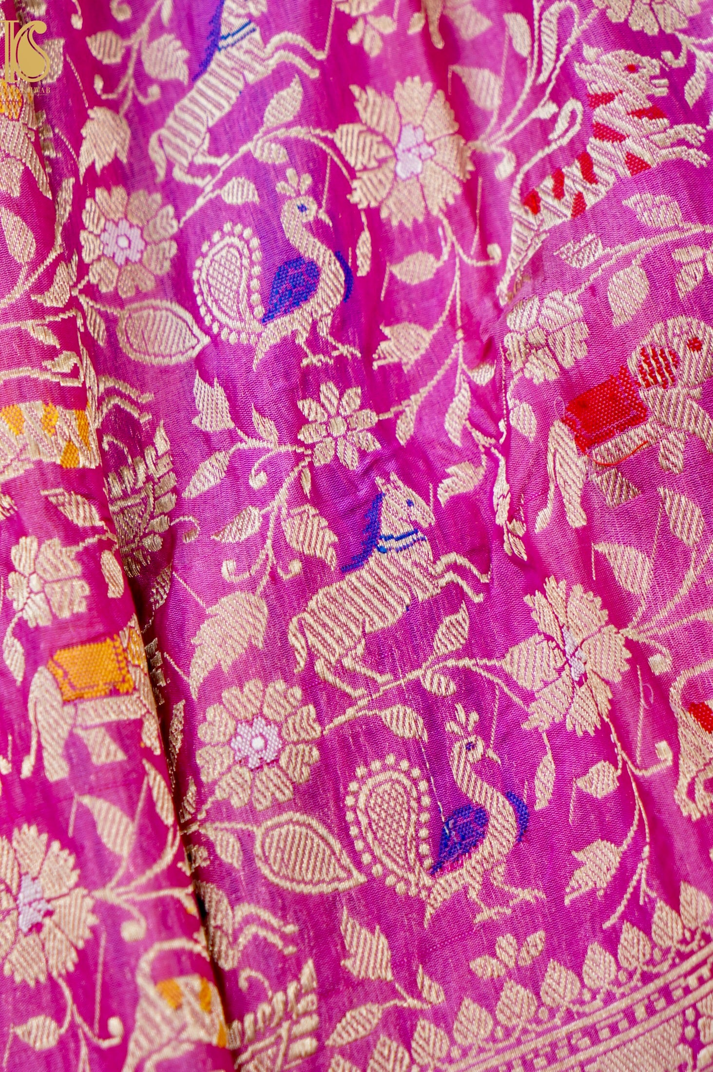 Handloom Banarasi Katan Silk Shikargah Dupatta