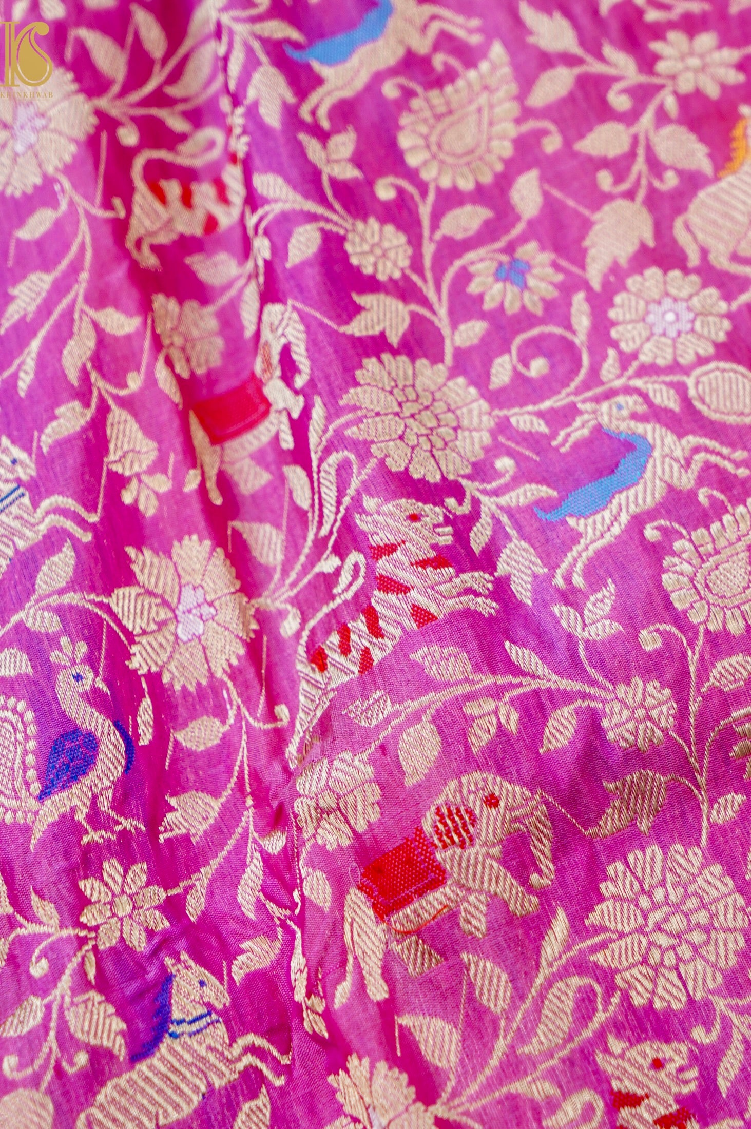 Handloom Banarasi Katan Silk Shikargah Dupatta
