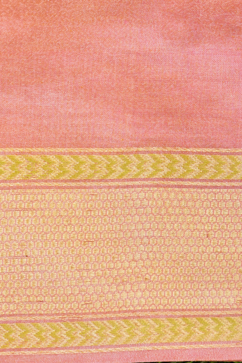 Handloom Banarasi Katan Silk Kadwa Ektara Saree with Meenakari Border
