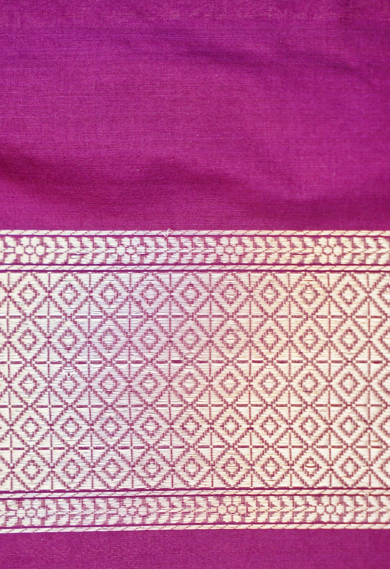 Pure Katan Silk Alfi Tanchoi Banarasi Saree in Deep Magenta Purple