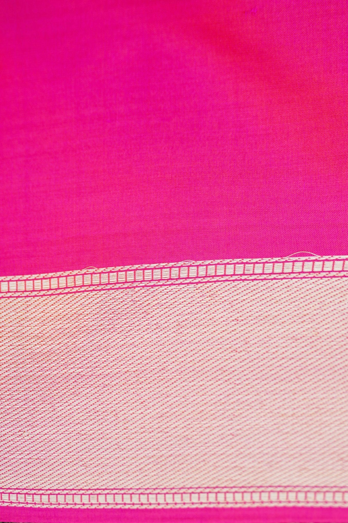 Pure Katan Silk Alfi Tanchoi Banarasi Saree in Dark Pink