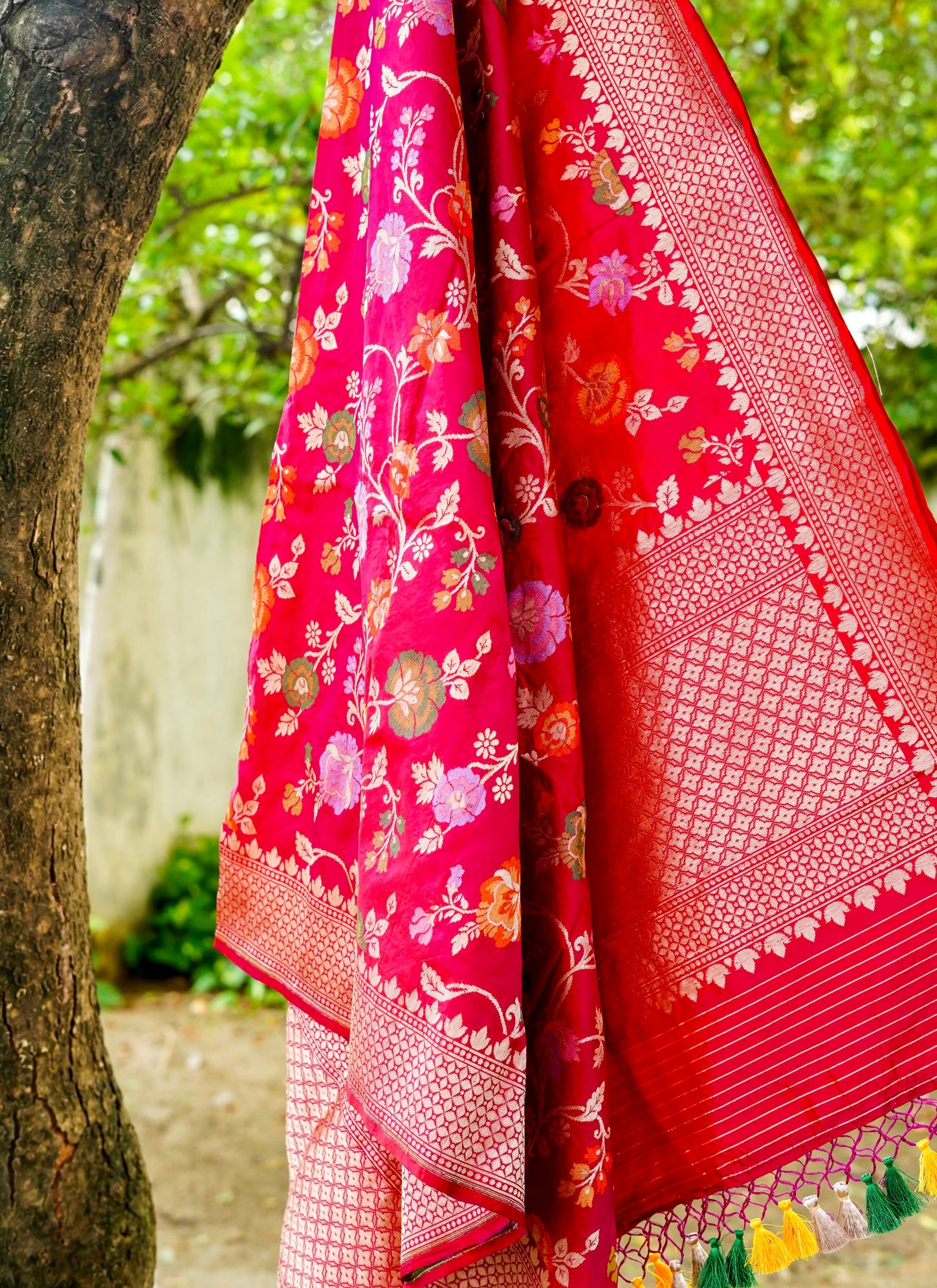Handloom Banarasi Katan Silk Dupatta