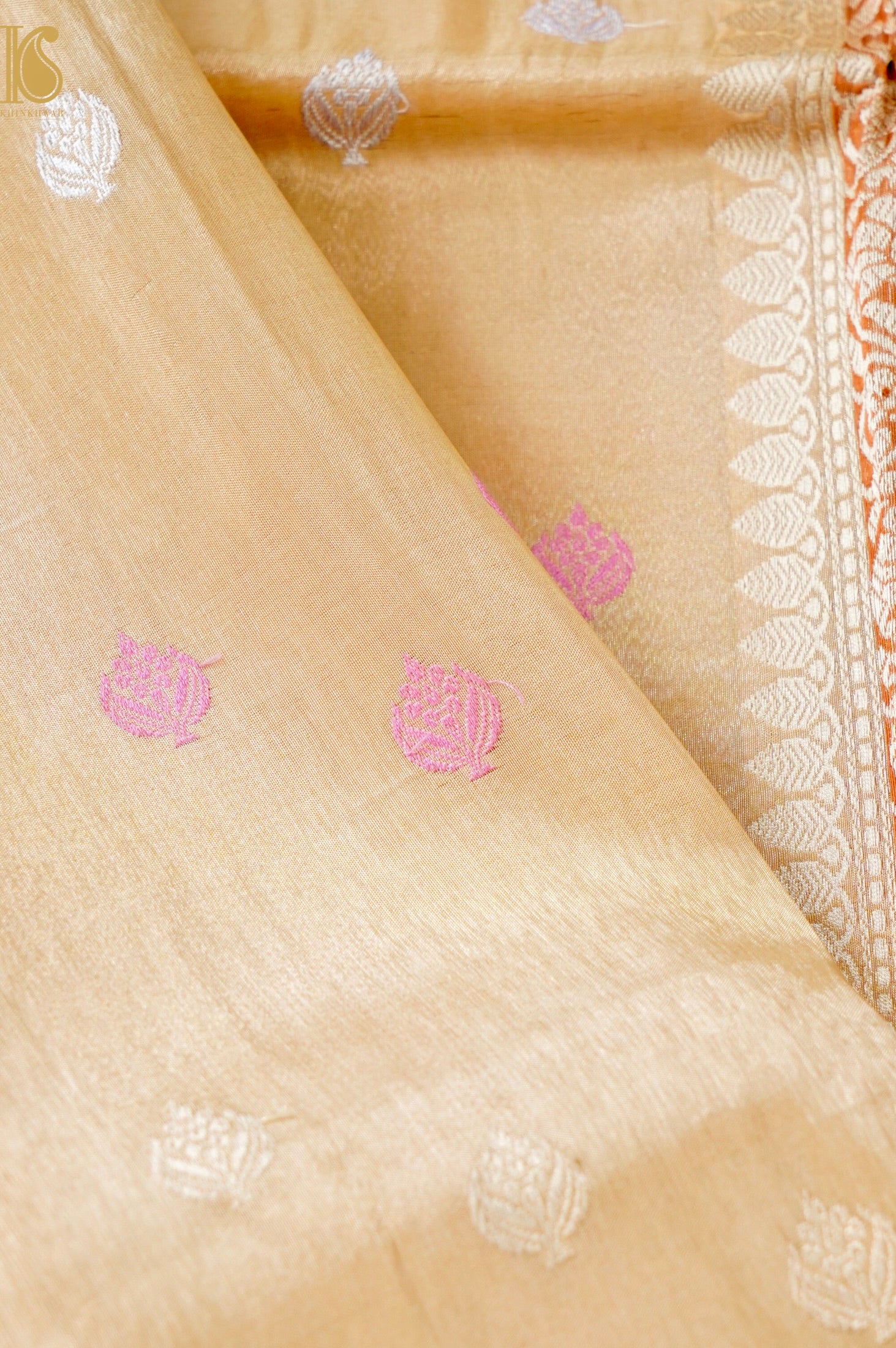 Handloom Banarasi Pure Silk Tissue Kadwa Saree