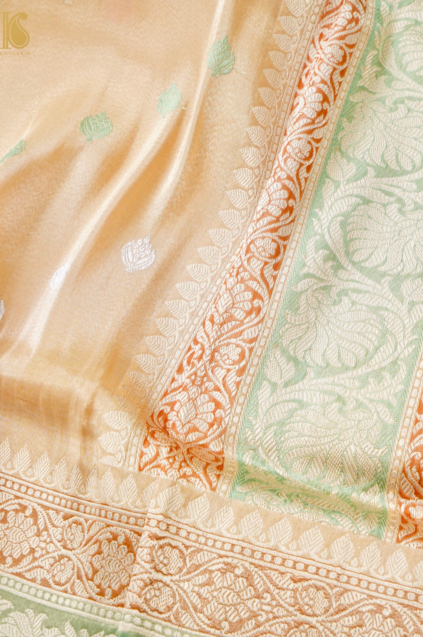 Handloom Banarasi Pure Silk Tissue Kadwa Saree