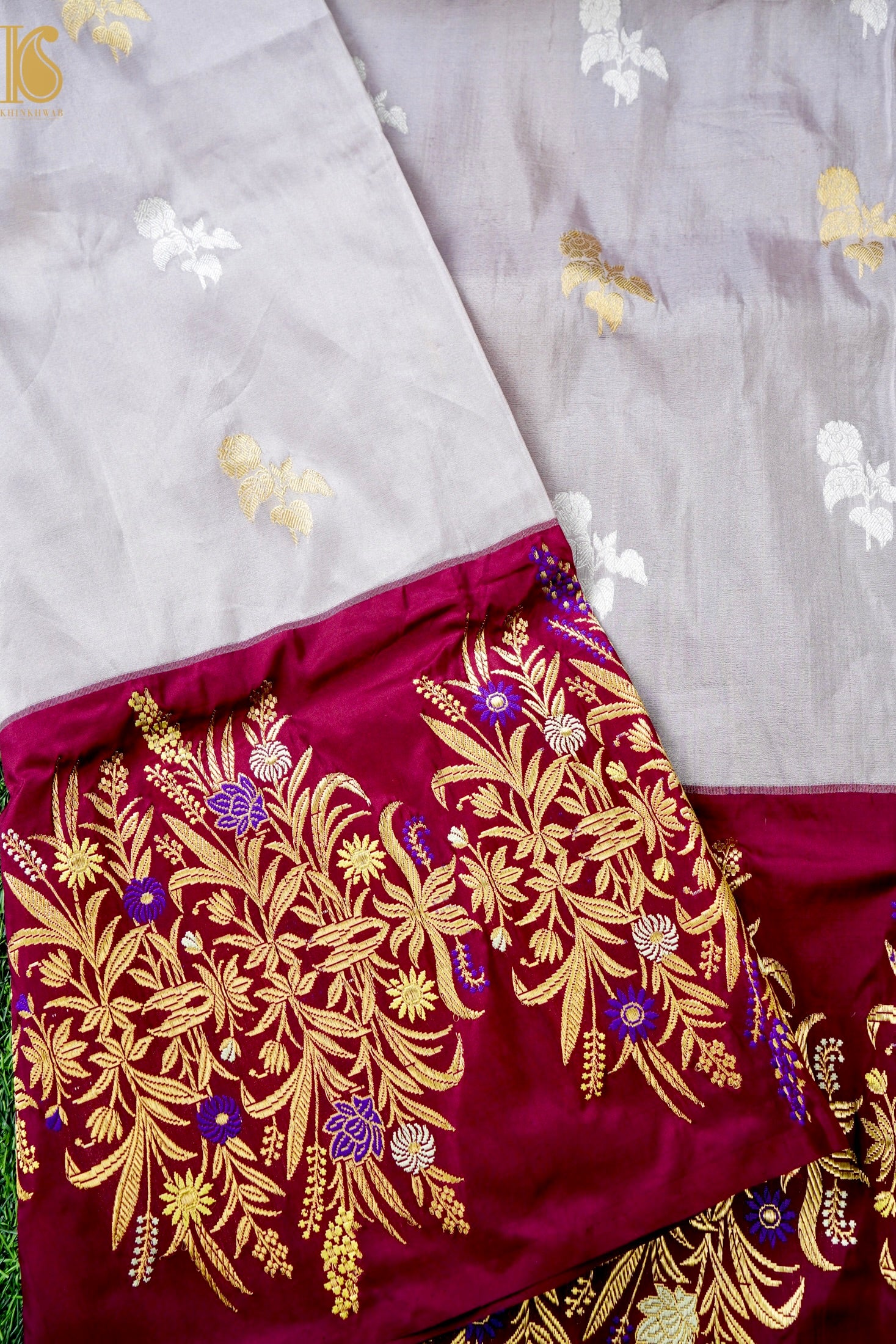 Handloom Banarasi Pure Silk Tissue Kadwa Saree