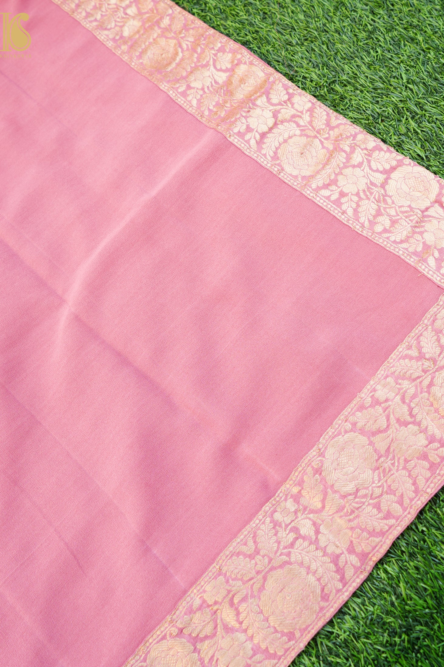 Georgette Kalidar Banarasi Dyeable Lehenga
