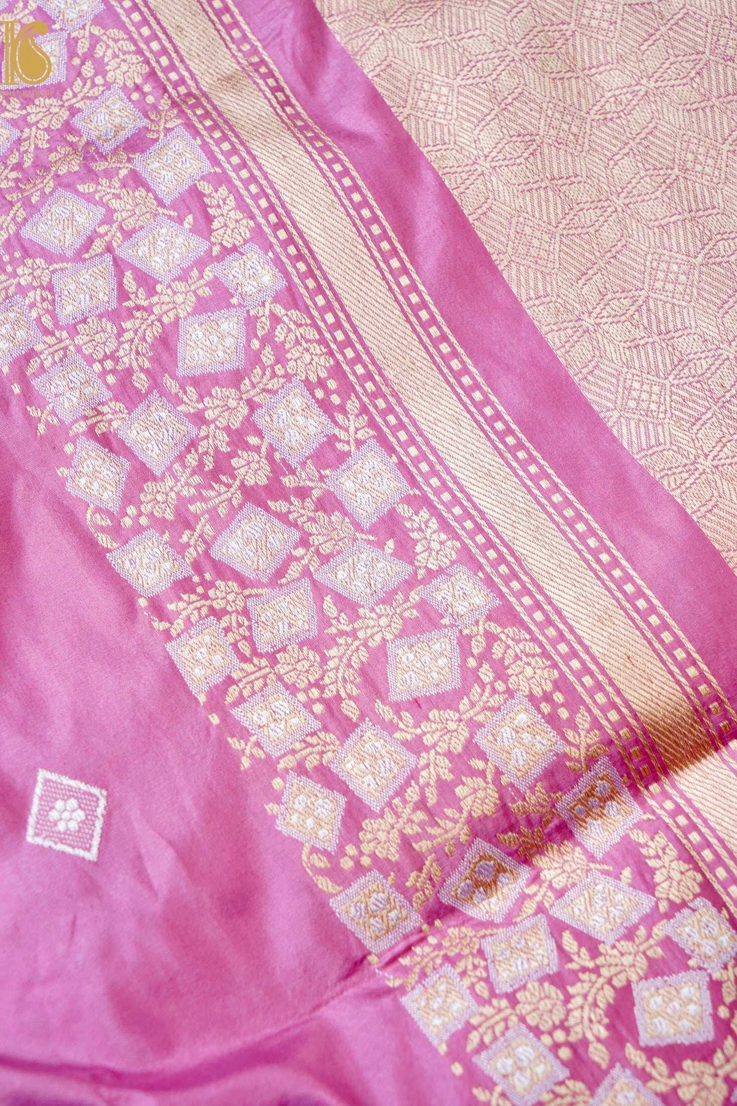 Handloom Banarasi Pure Katan Silk Kadwa Saree