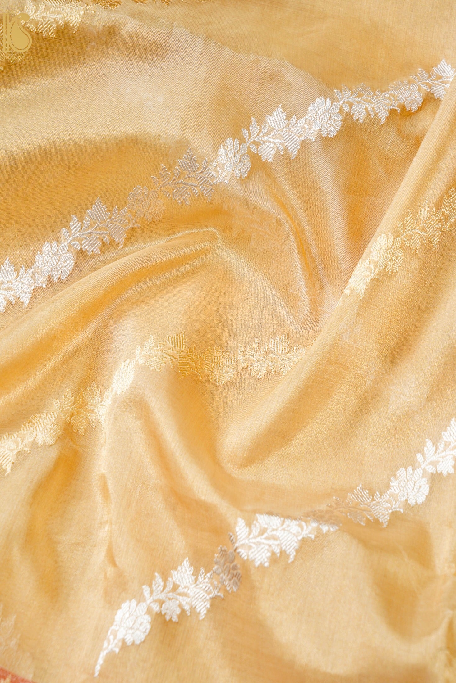 Pure Banarasi Koraa by Tissue Saree with Kadwa Jaal