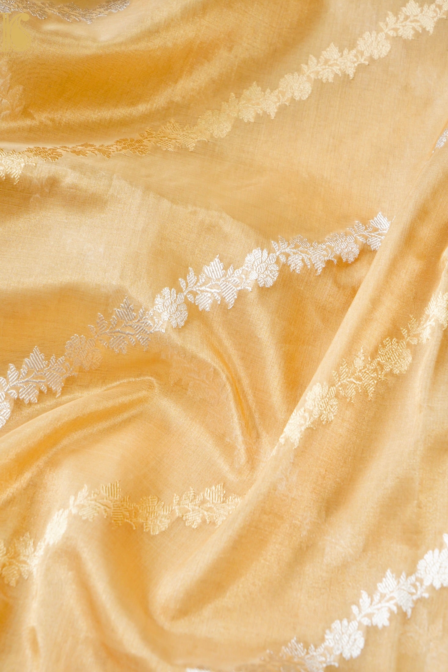 Pure Banarasi Koraa by Tissue Saree with Kadwa Jaal