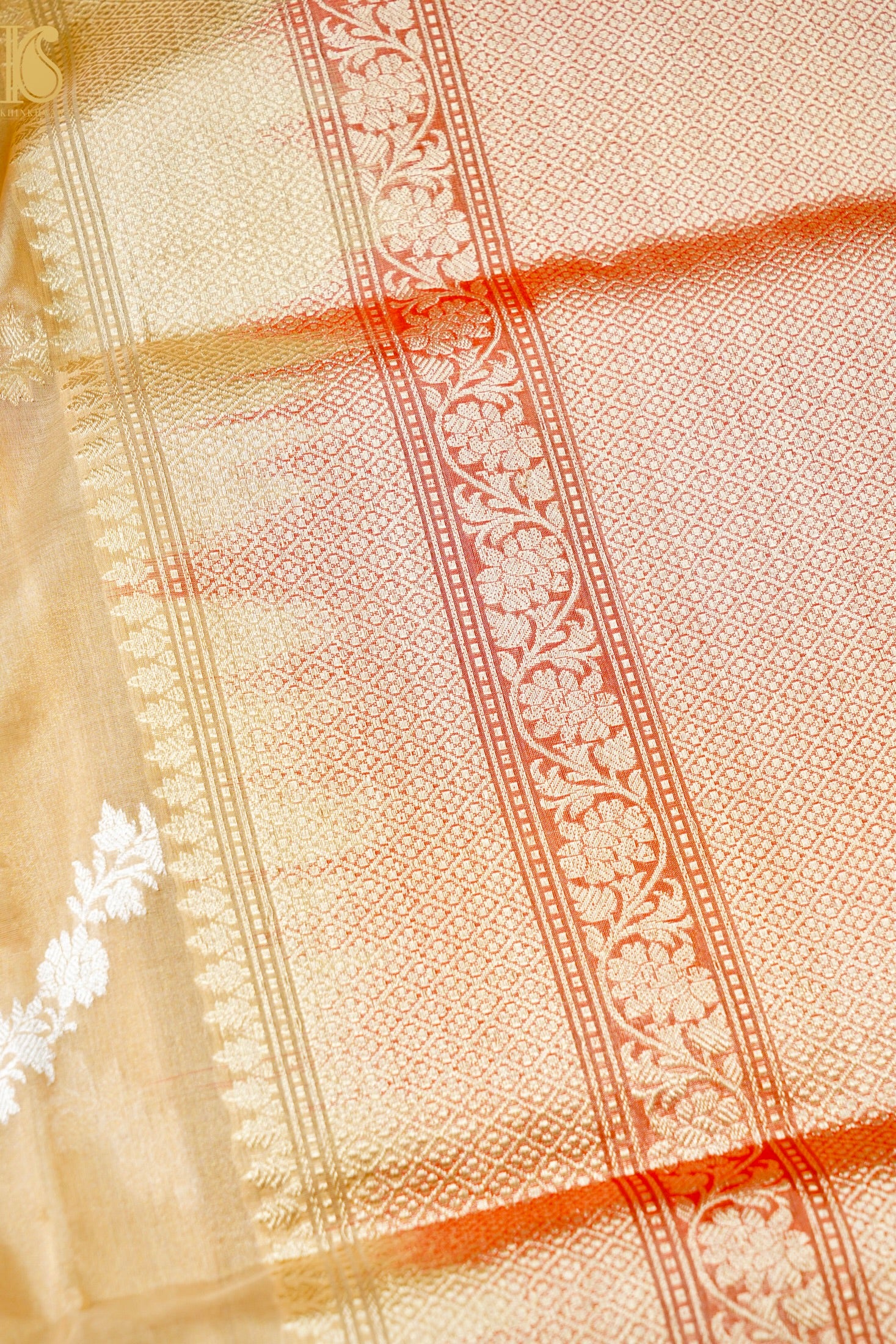Pure Banarasi Koraa by Tissue Saree with Kadwa Jaal