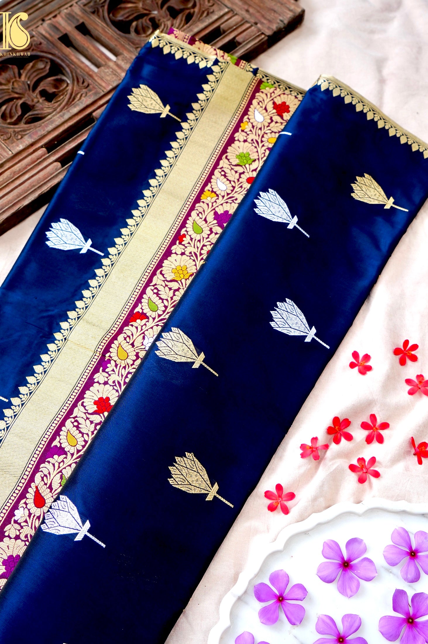 Handloom Banarasi Pure Katan Silk Kadwa Saree