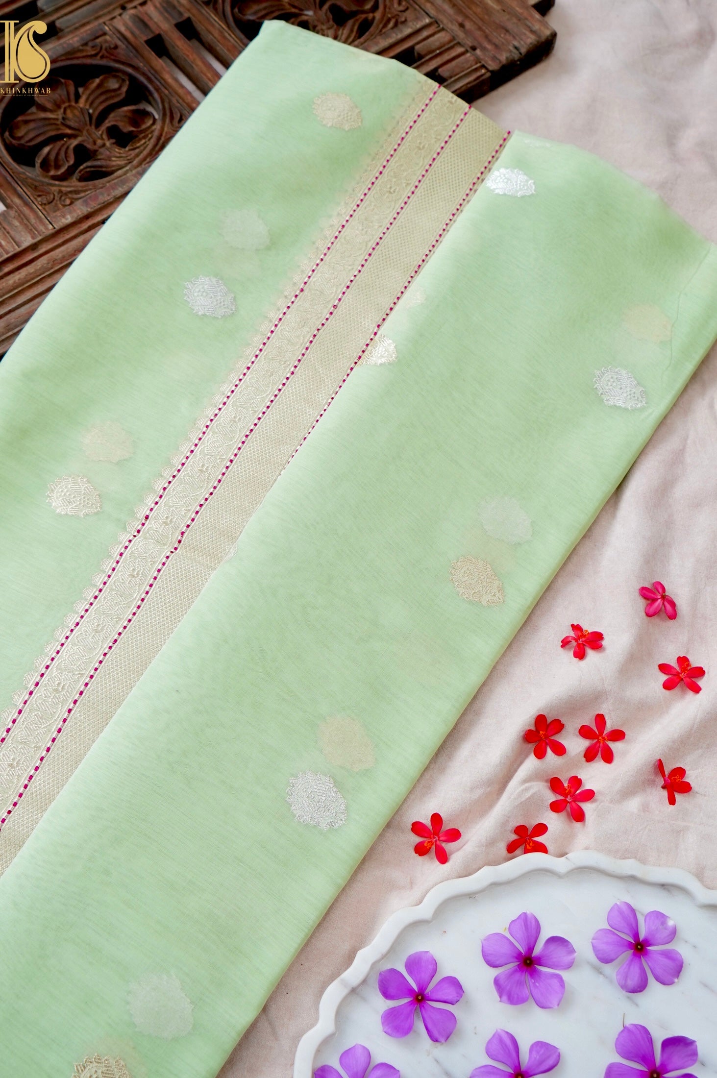 Banarasi Cotton Handloom Kadwa Saree