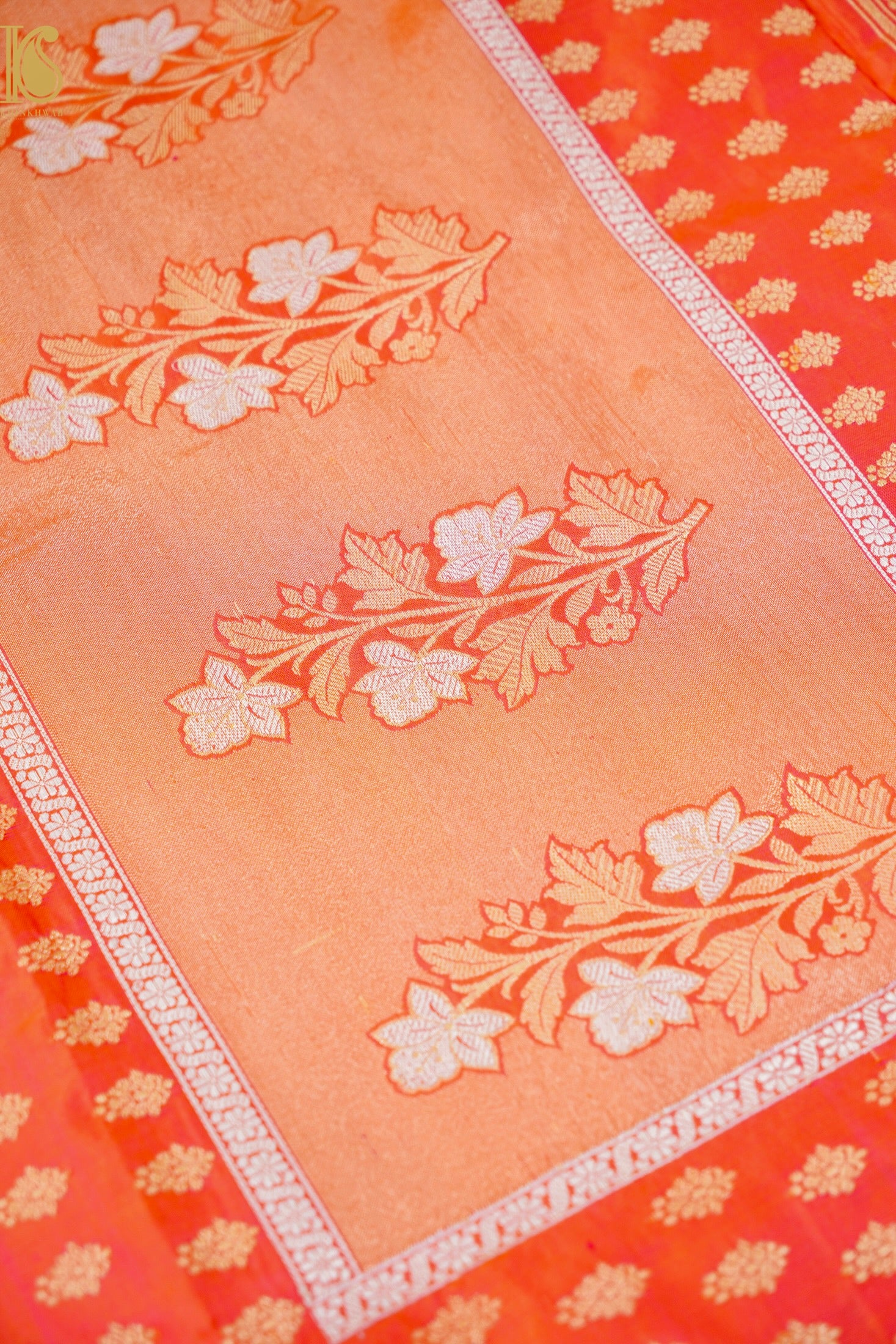 Handwoven Banarasi Real Silver Zari Katan Silk Saree