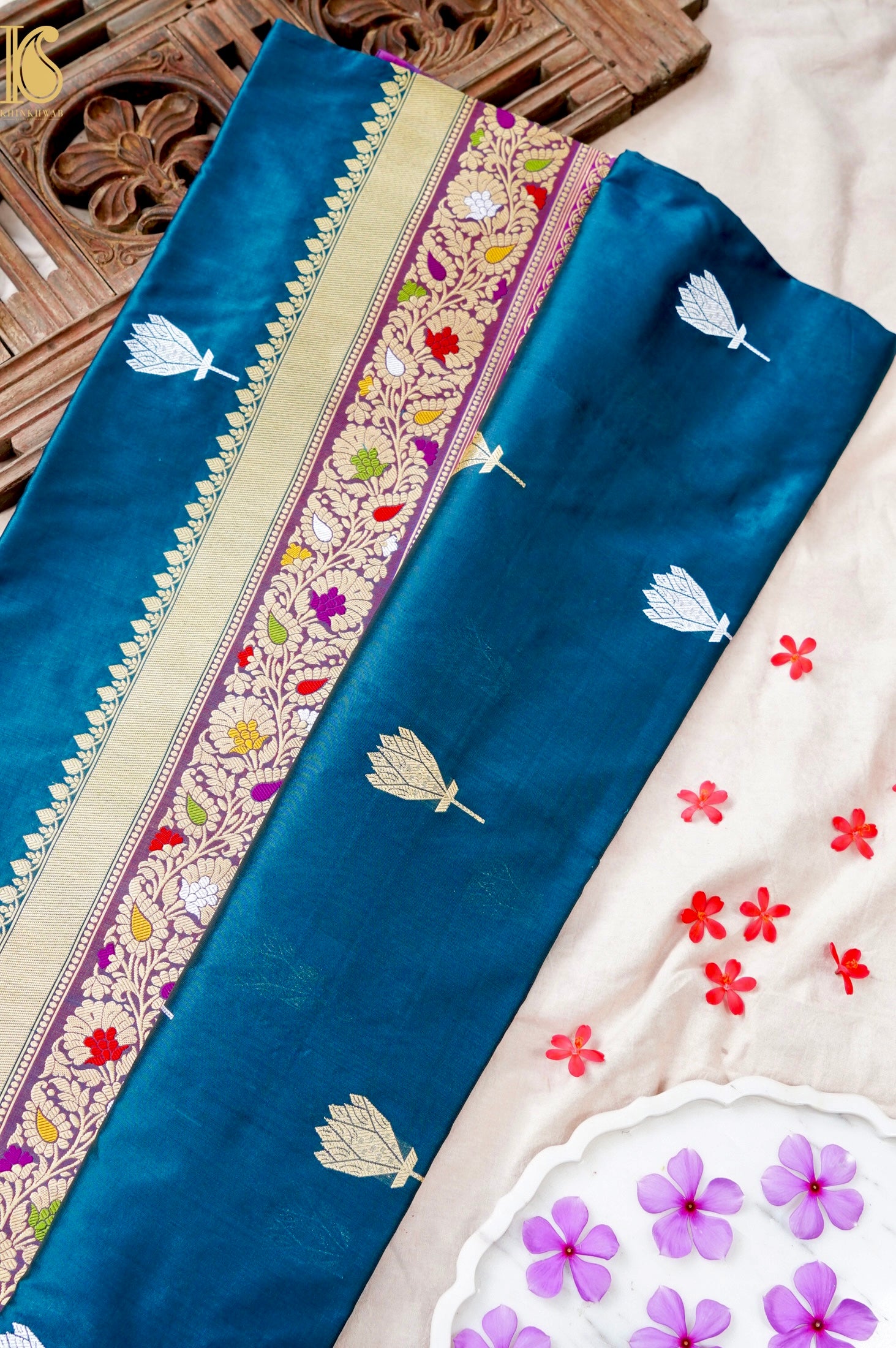 Handloom Banarasi Pure Katan Silk Kadwa Saree