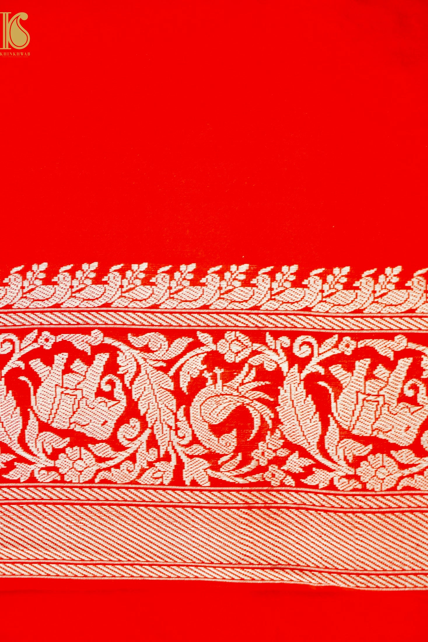 Handwoven Banarasi Katan Silk Kadwa Shikargah Saree