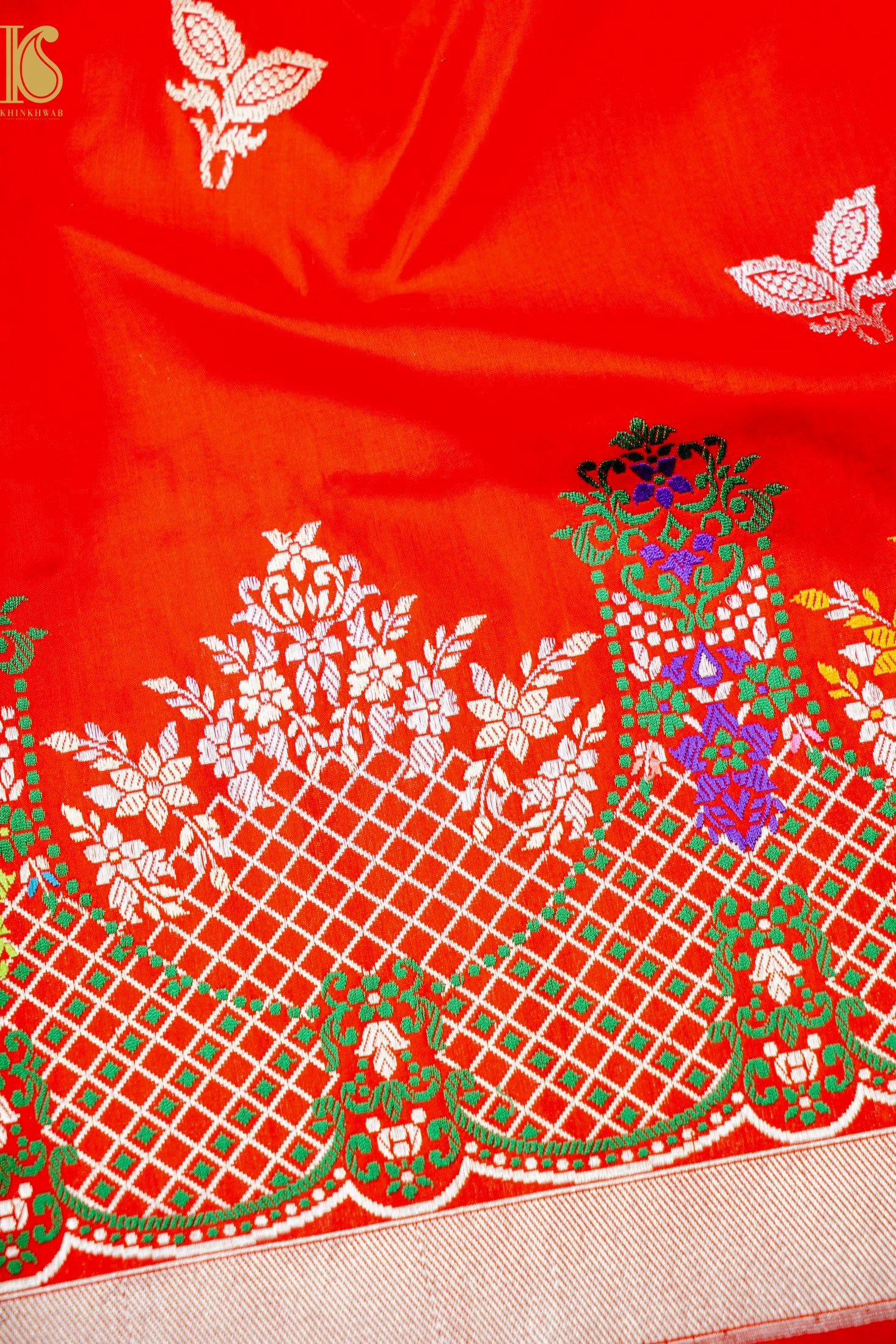Handloom Banarasi Pure Katan Silk Kadwa Saree