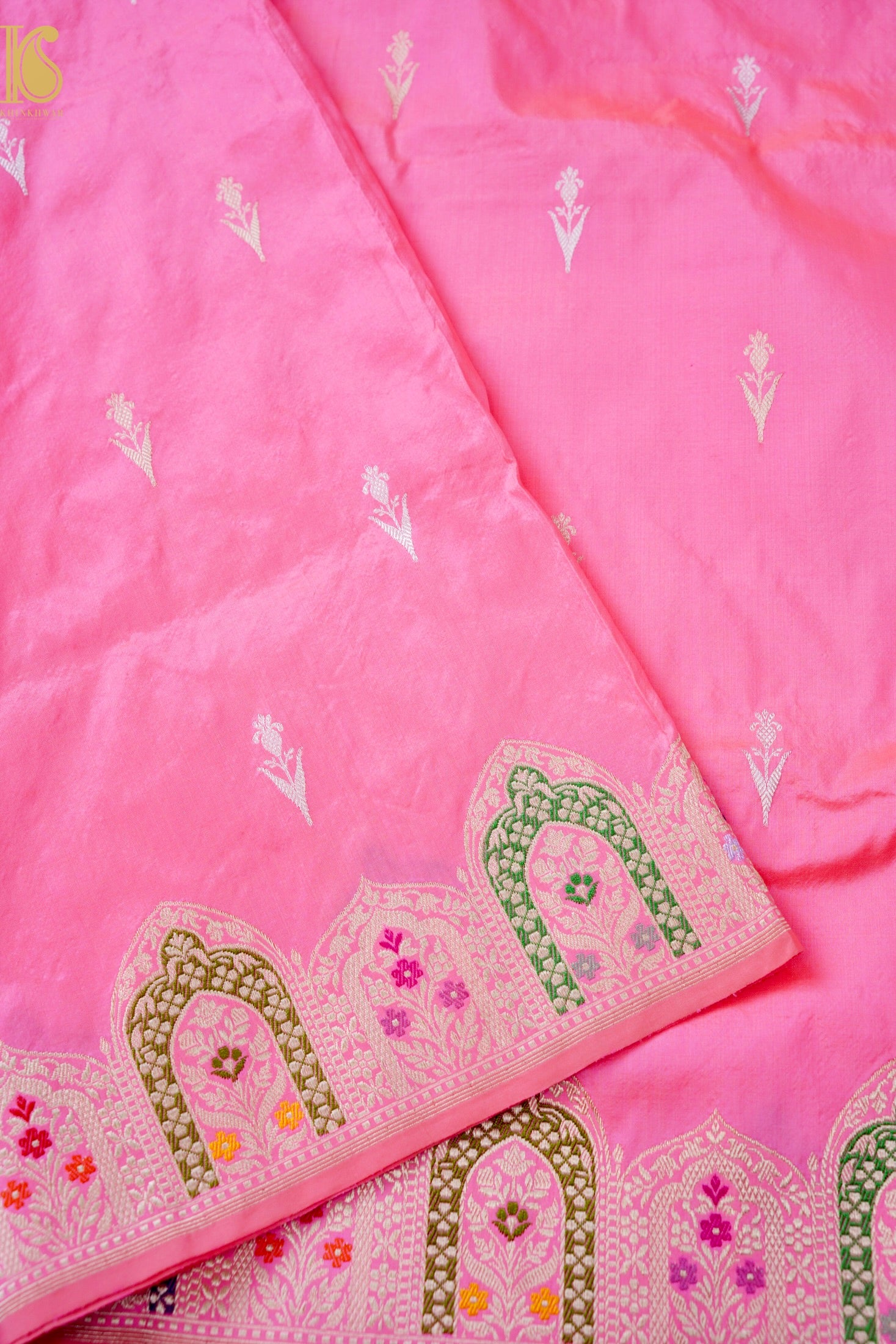 Handloom Banarasi Pure Katan Silk Kadwa Saree