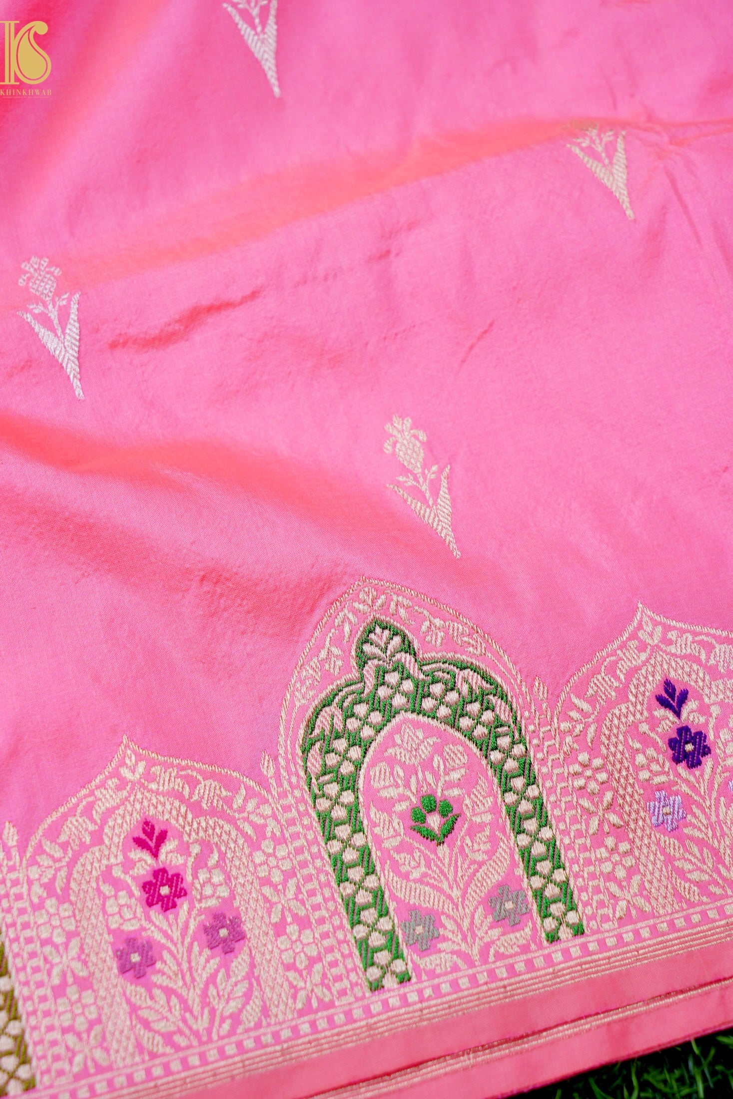 Handloom Banarasi Pure Katan Silk Kadwa Saree