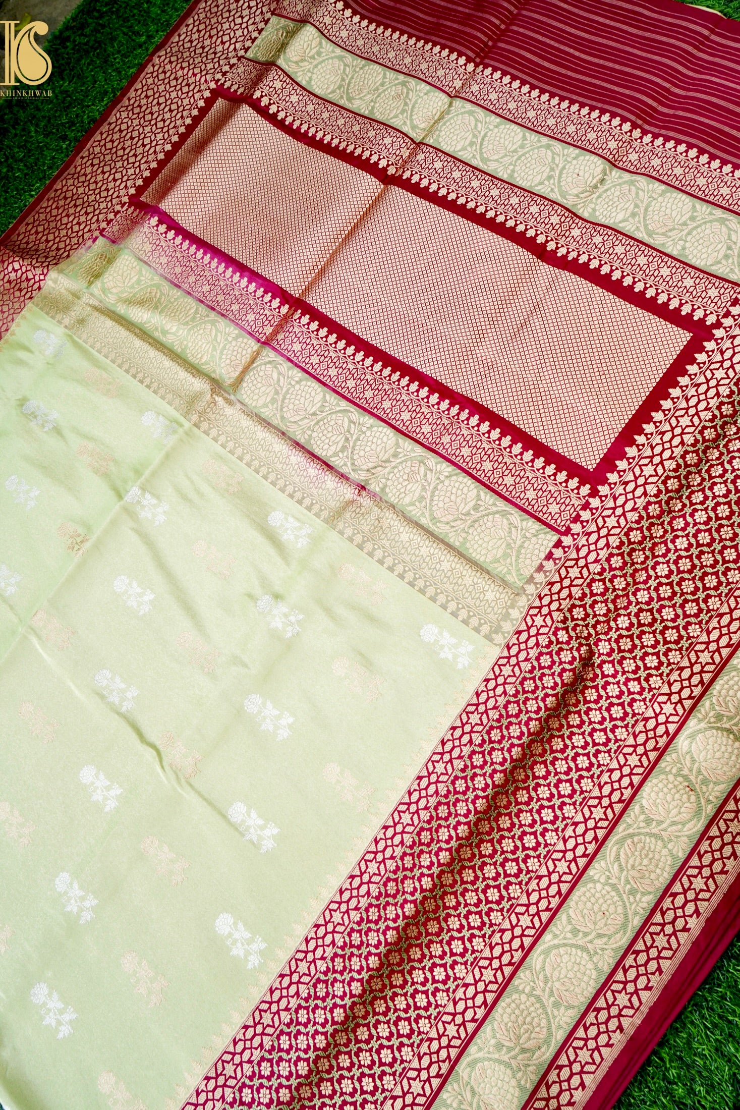 Handloom Banarasi Pure Silk Tissue Kadwa Saree
