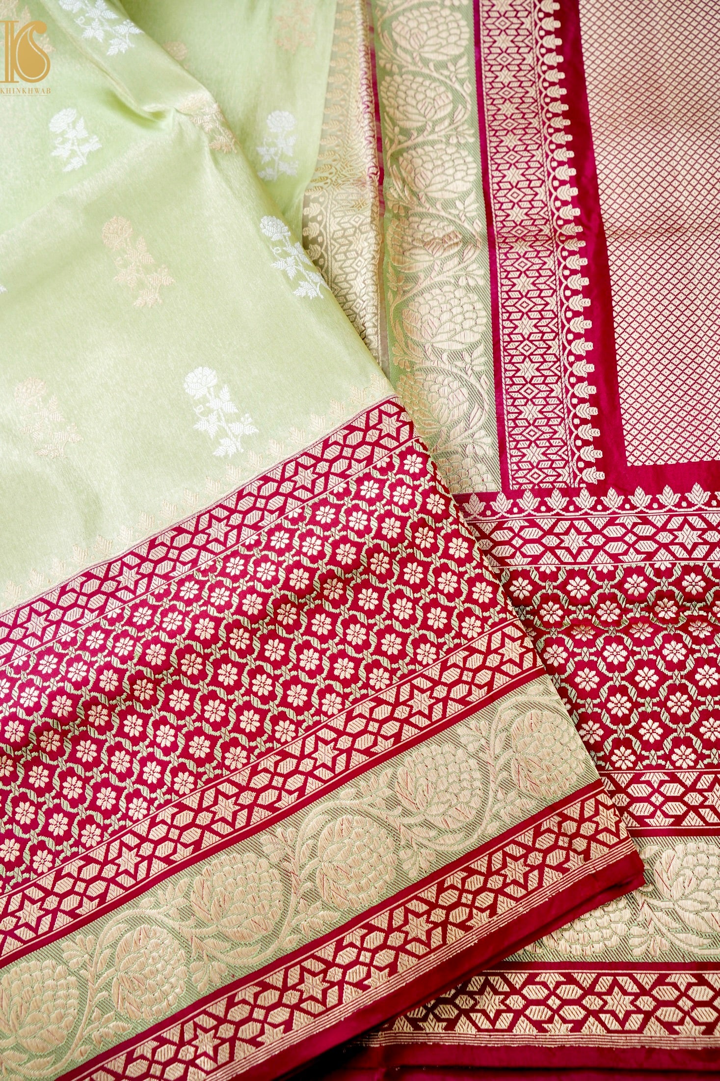 Handloom Banarasi Pure Silk Tissue Kadwa Saree