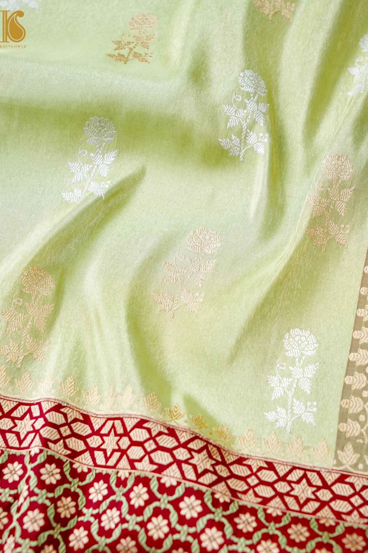 Handloom Banarasi Pure Silk Tissue Kadwa Saree
