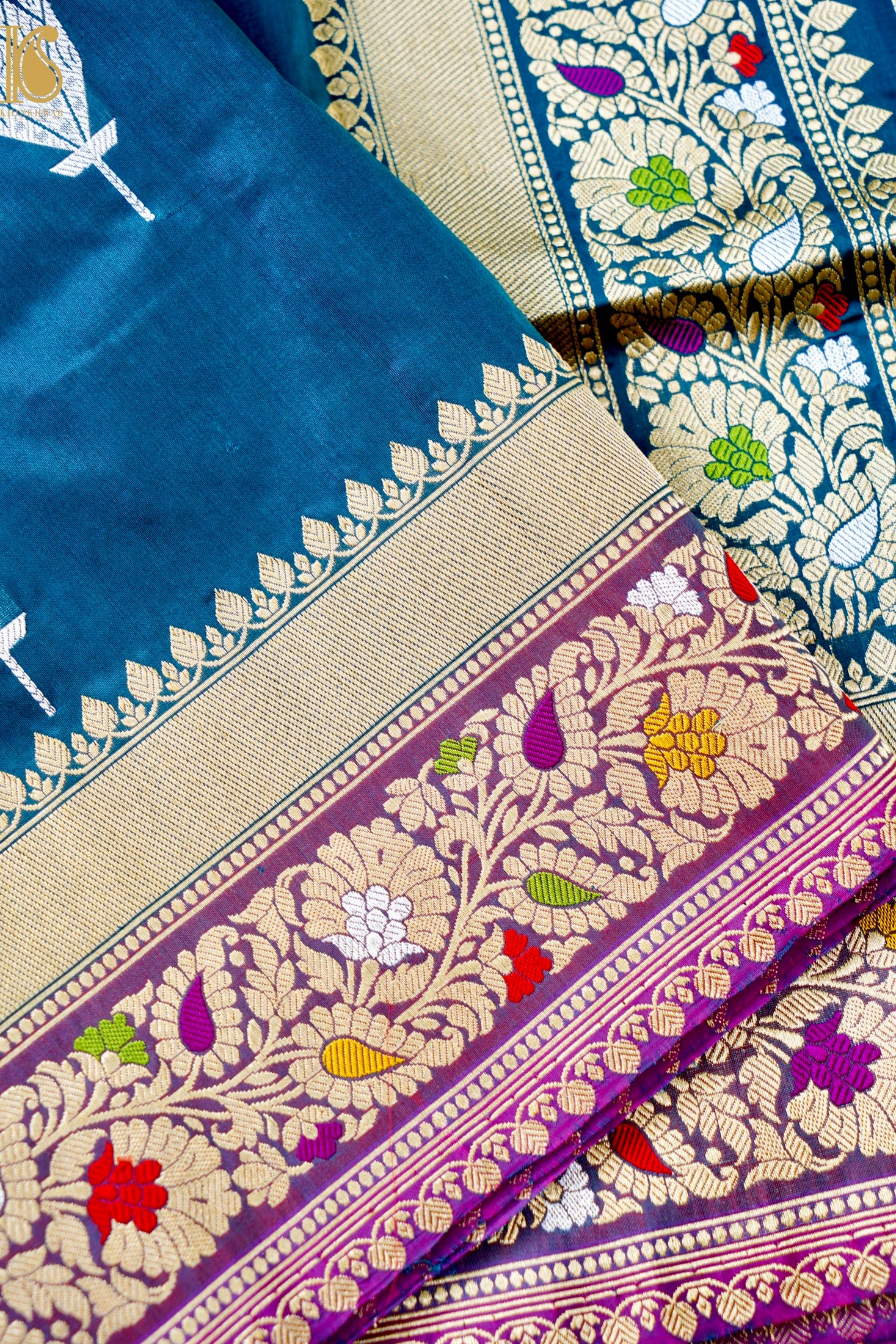 Handloom Banarasi Pure Katan Silk Kadwa Saree
