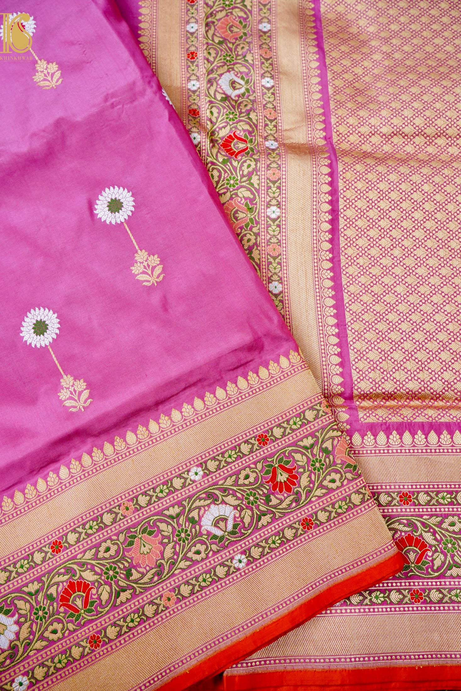 Handloom Banarasi Pure Katan Silk Kadwa Saree
