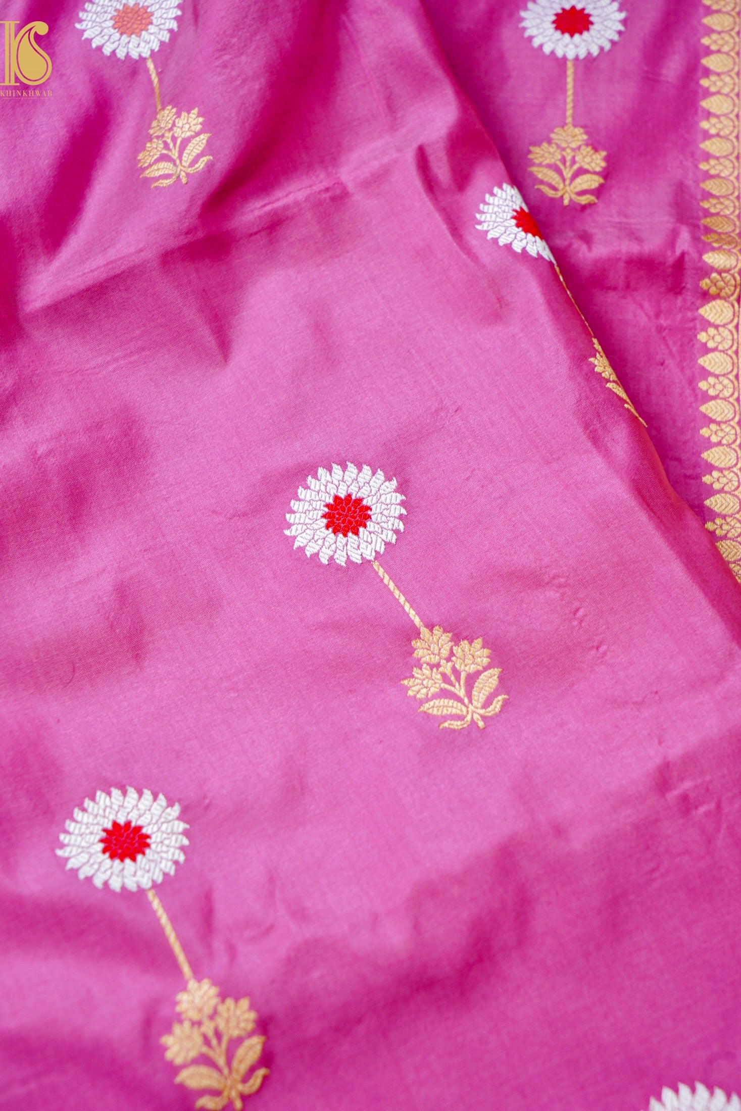 Handloom Banarasi Pure Katan Silk Kadwa Saree