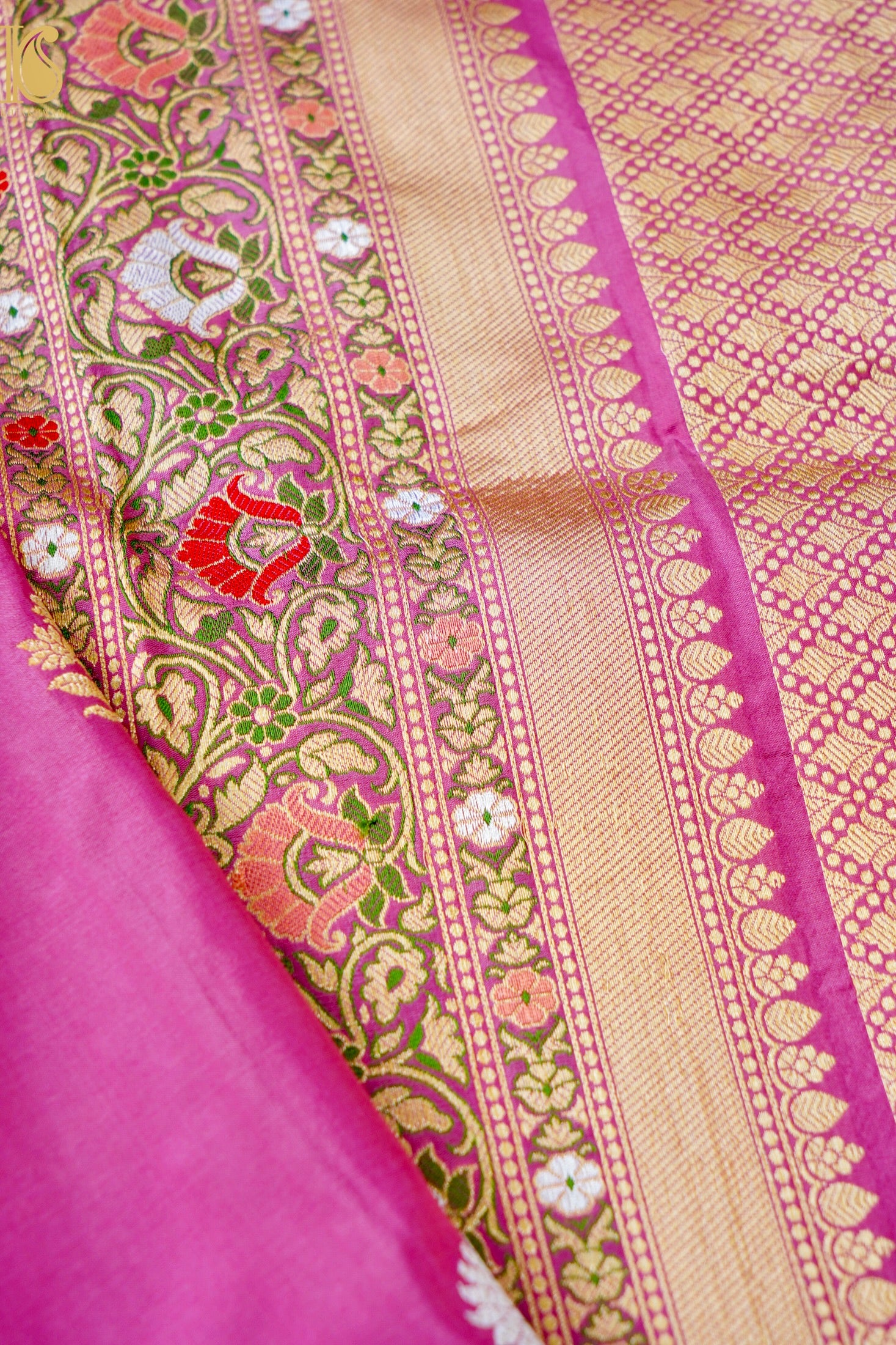 Handloom Banarasi Pure Katan Silk Kadwa Saree