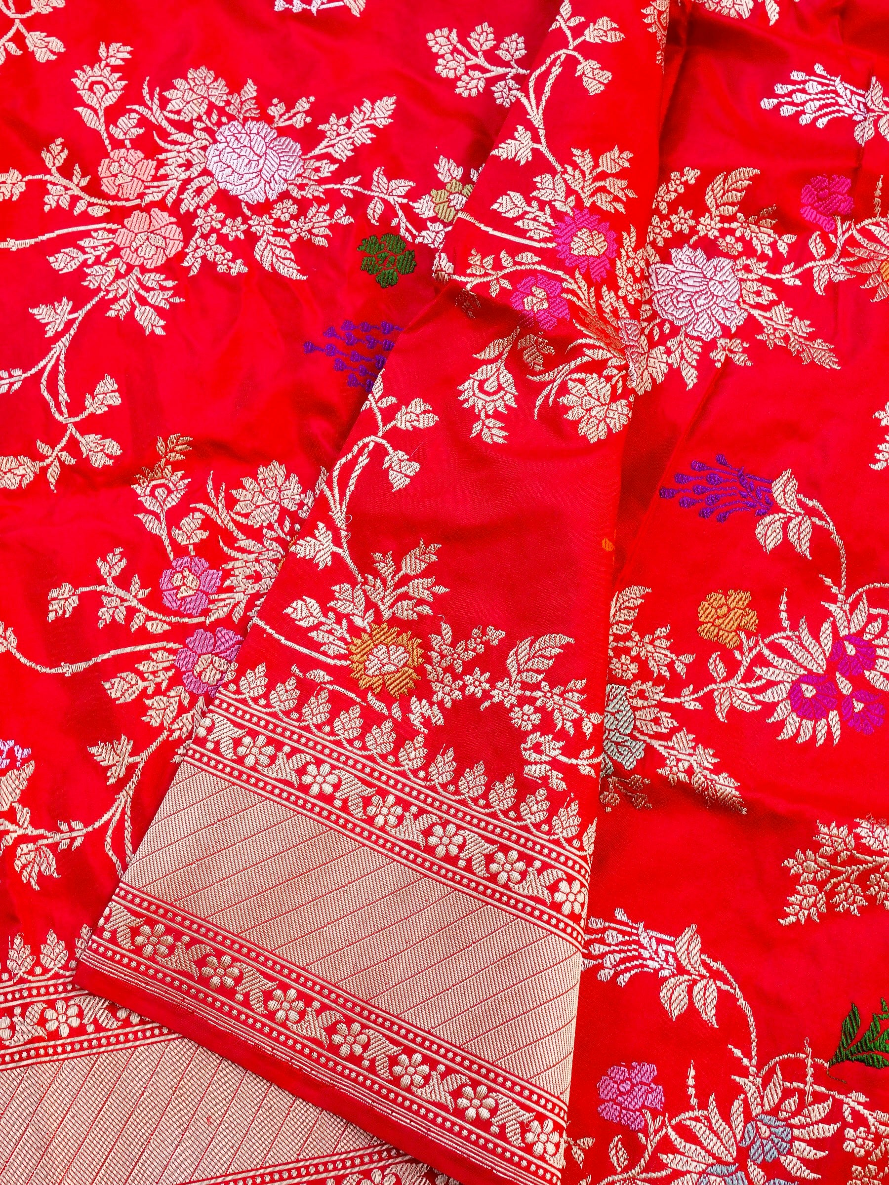 Handwoven Banarasi Katan Silk Kadwa Dupatta - Khinkhwab