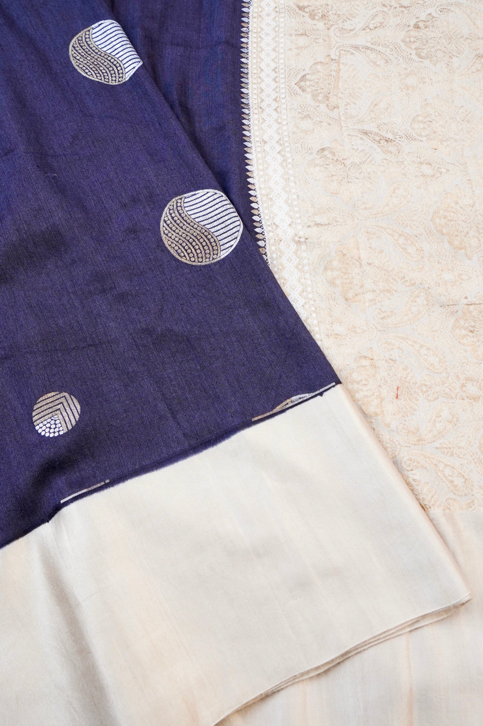 Pure Moonga Silk Handloom Banarasi Saree with Satin Border