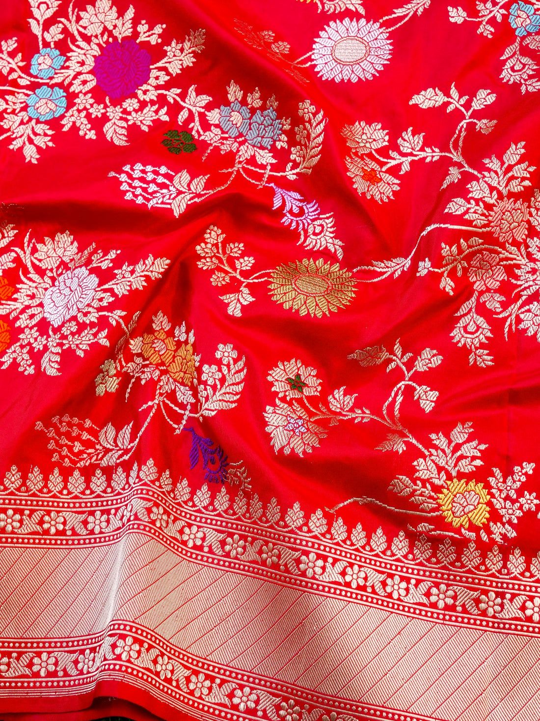 Handwoven Banarasi Katan Silk Kadwa Dupatta - Khinkhwab