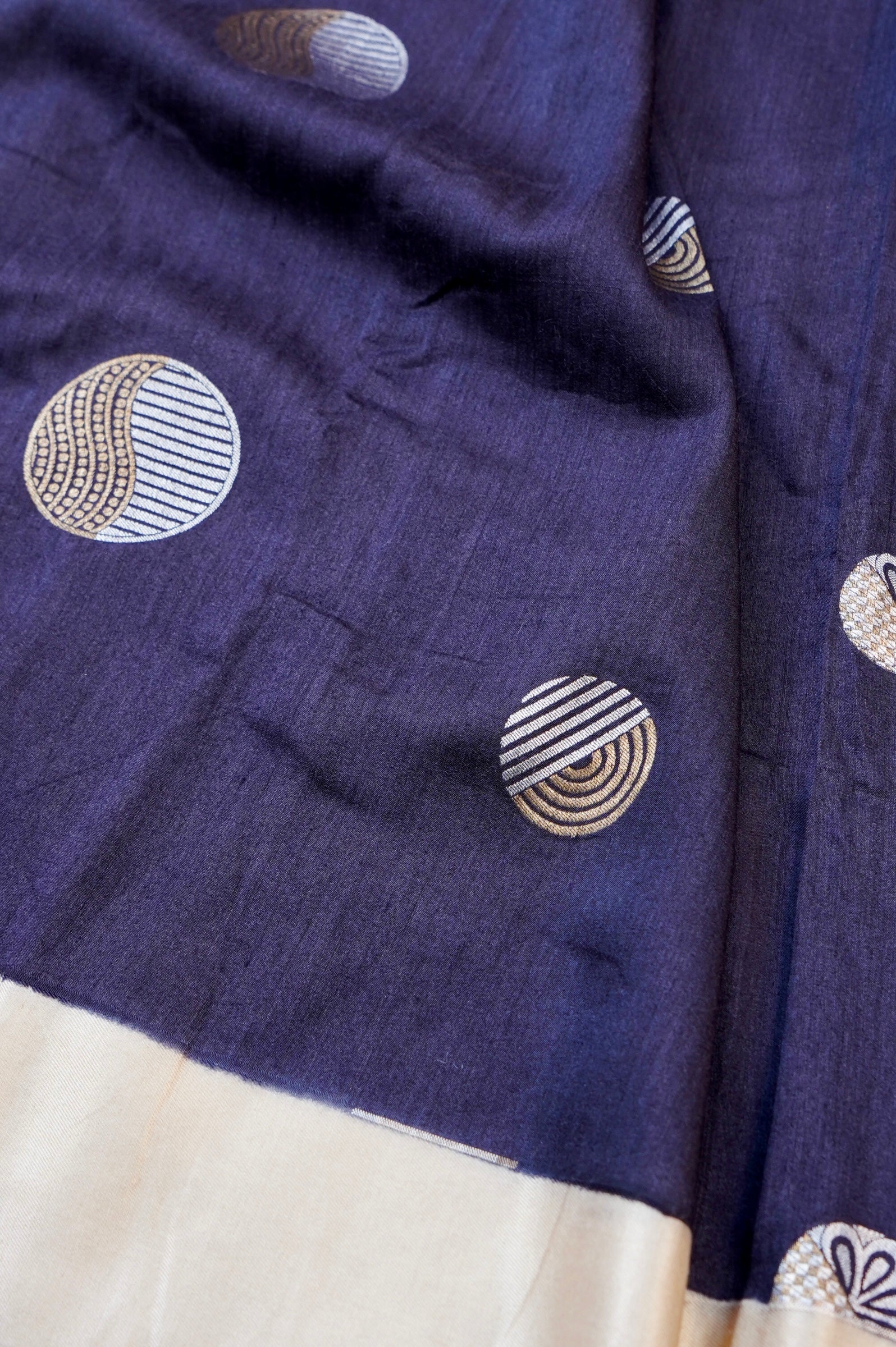 Pure Moonga Silk Handloom Banarasi Saree with Satin Border