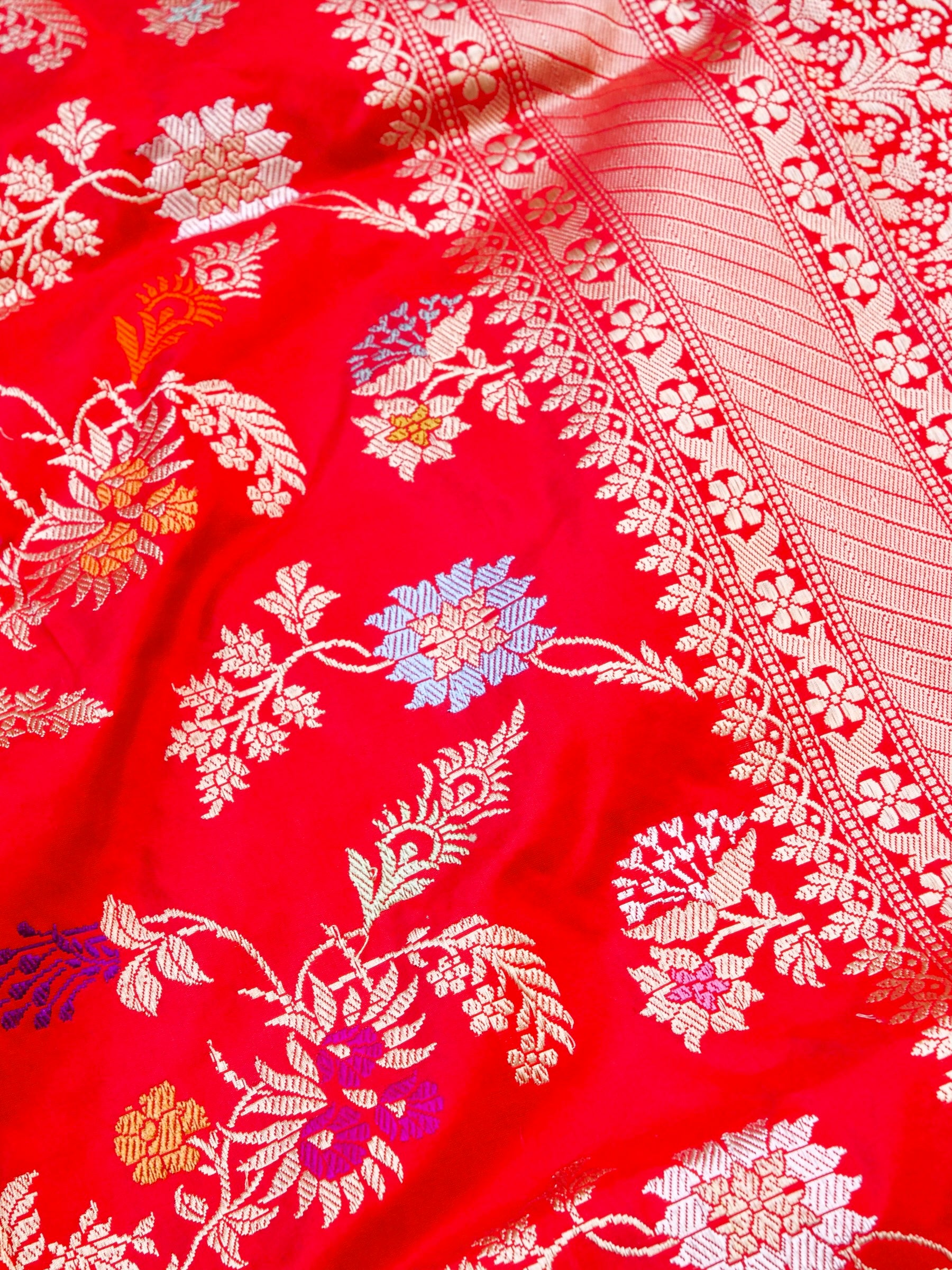 Handwoven Banarasi Katan Silk Kadwa Dupatta - Khinkhwab