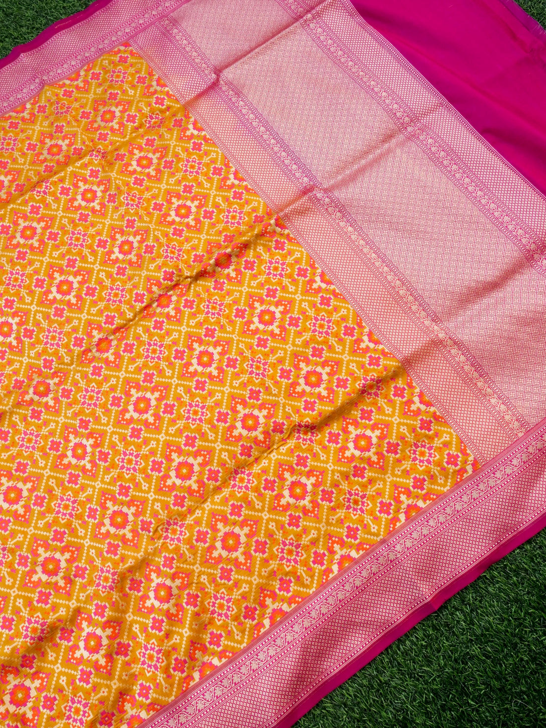 Handloom Banarasi Katan Silk Patola Dupatta - Khinkhwab
