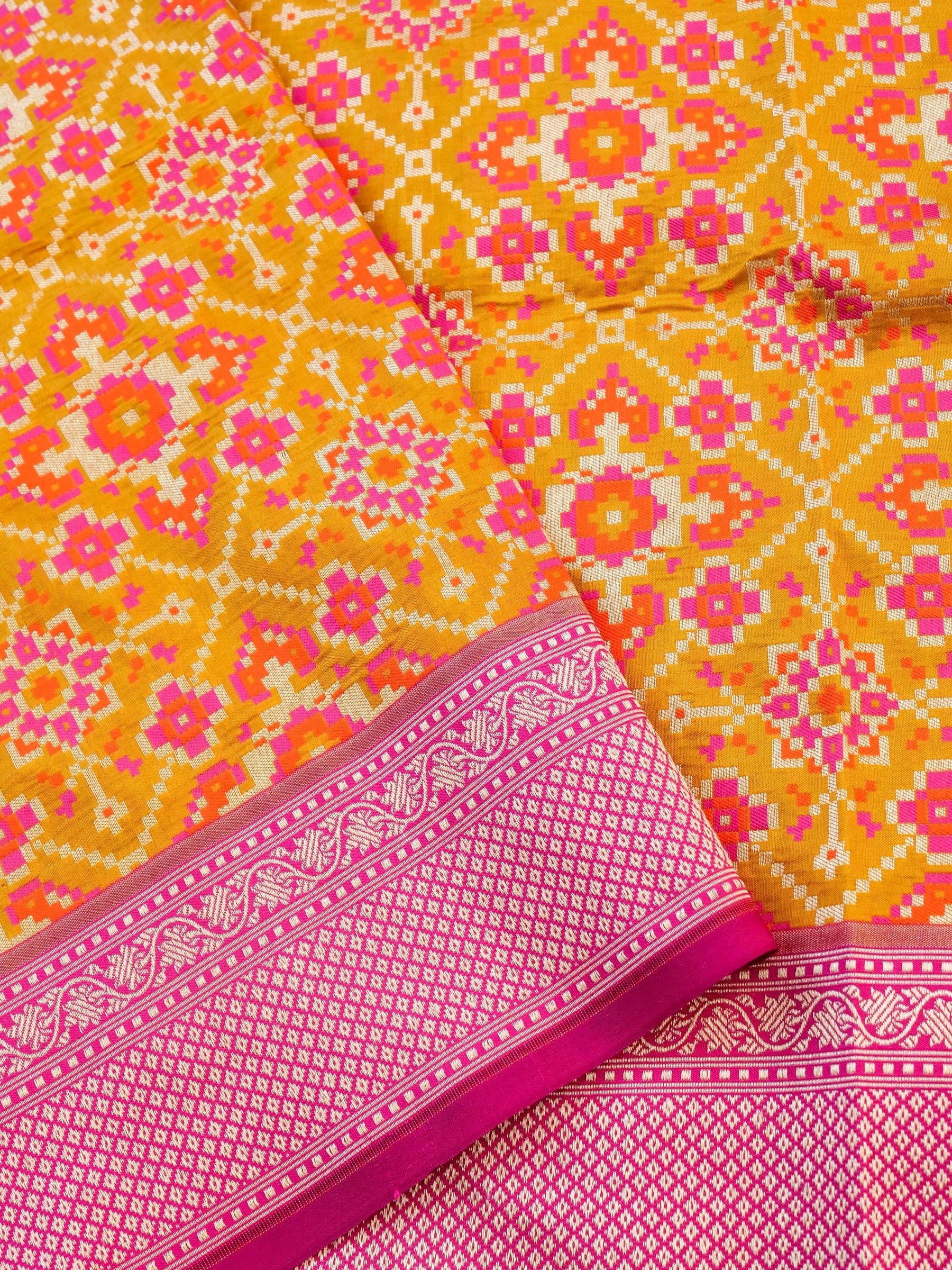 Handloom Banarasi Katan Silk Patola Dupatta - Khinkhwab