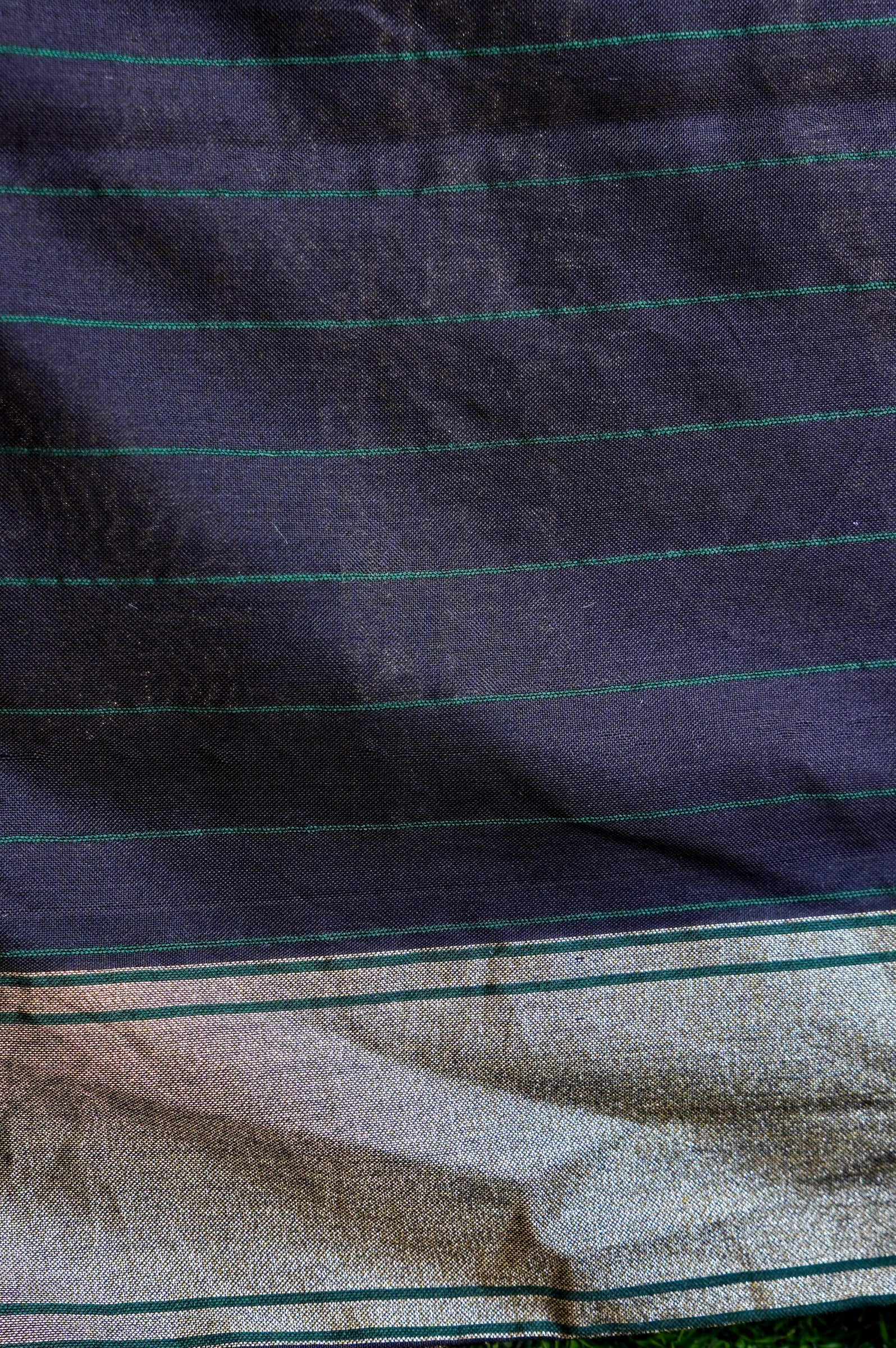 Handloom Pure Katan Silk Big Birds Banarasi Saree