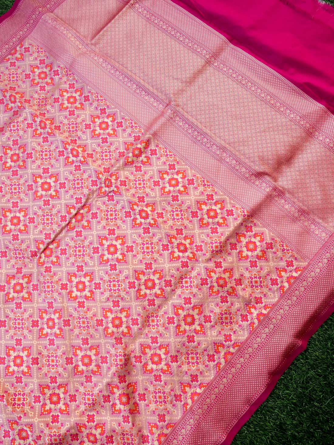 Handloom Banarasi Katan Silk Patola Dupatta - Khinkhwab